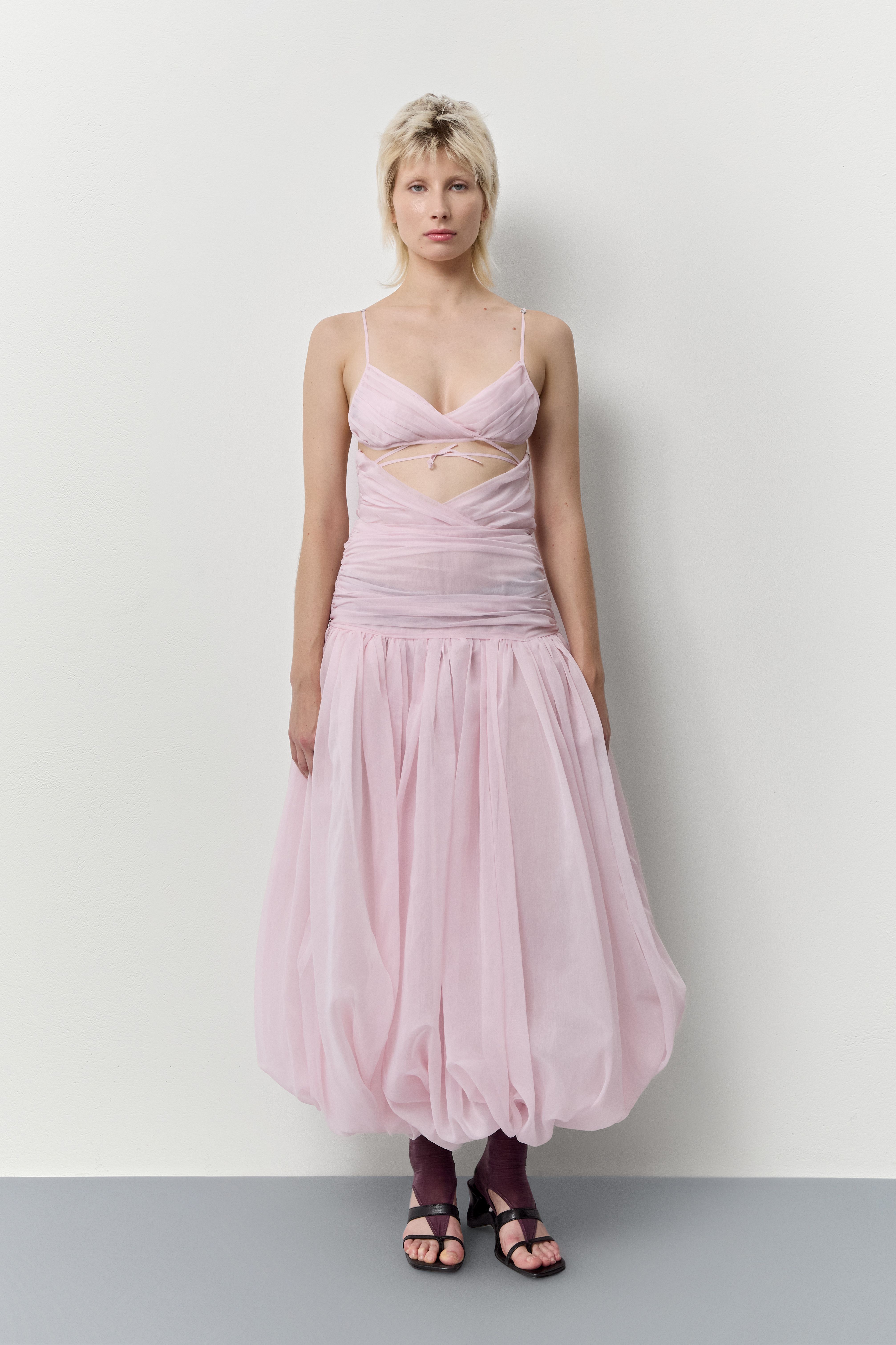 Adrienne Skirt - Pink Balloon Sheer | Miista
