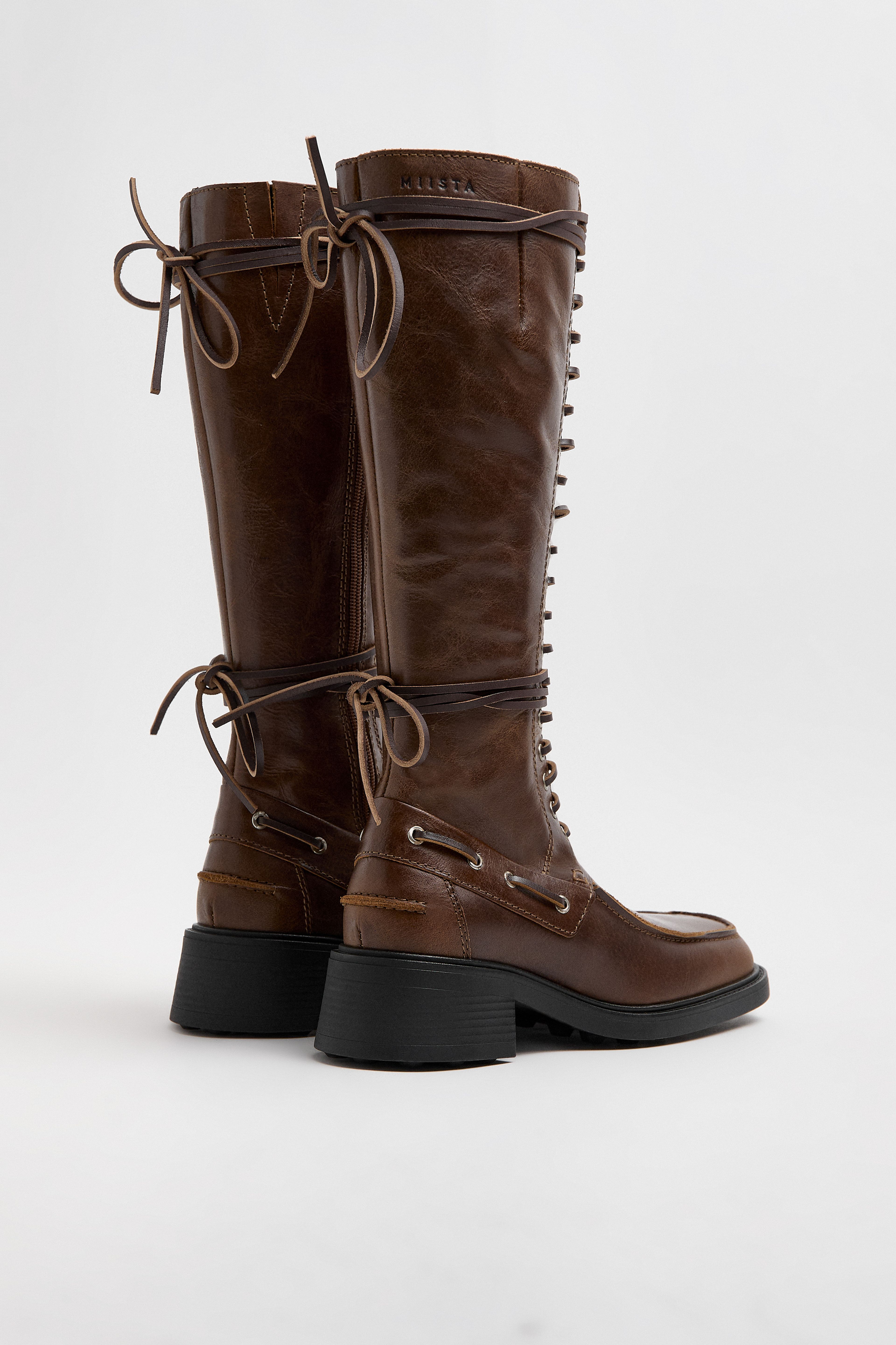 Sanne Boots - Tan Leather | Miista | Designed & Handmade in Europe