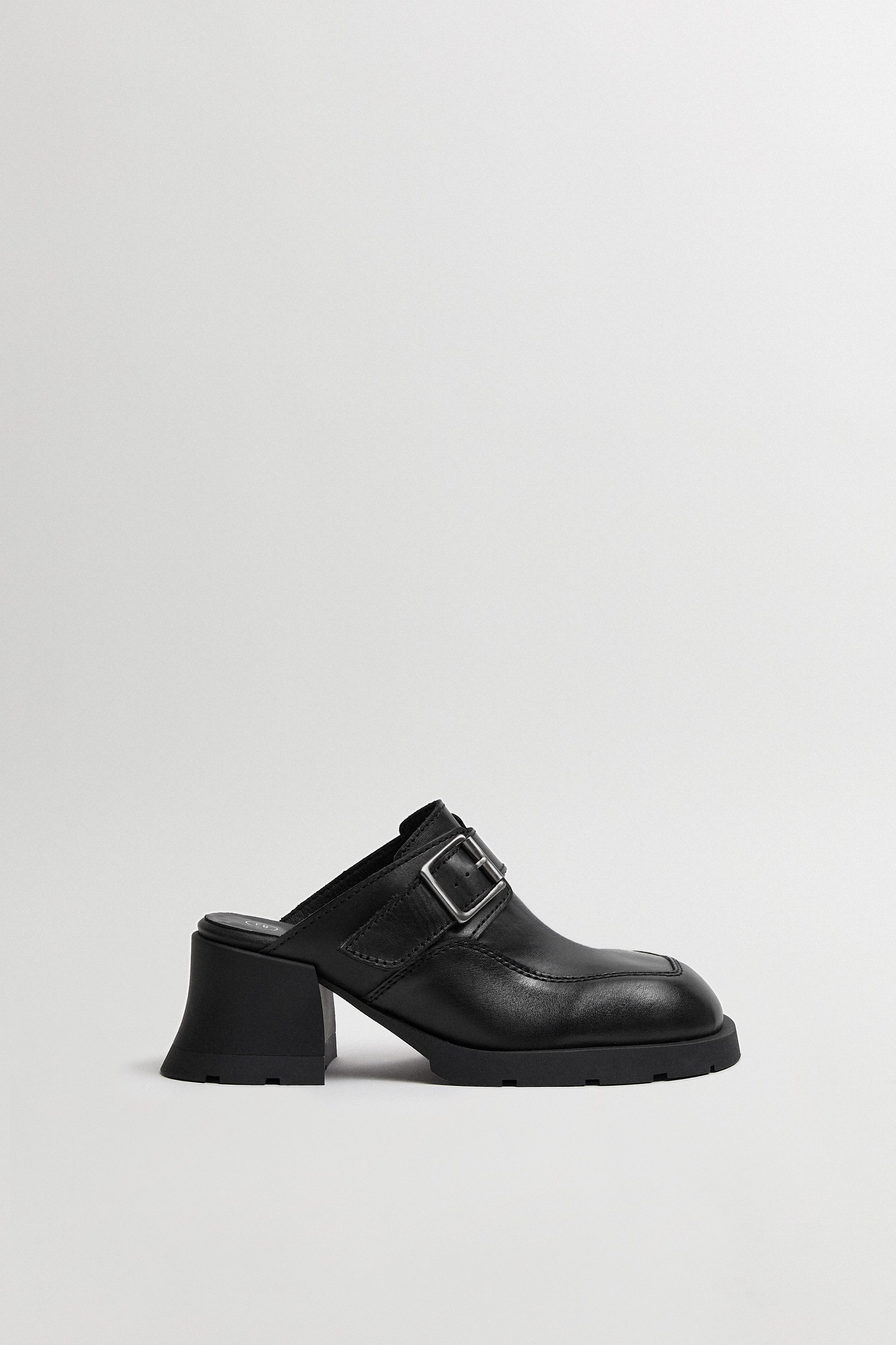 Alanys Black Buckled Mules | Miista | Designed & Handmade in Europe