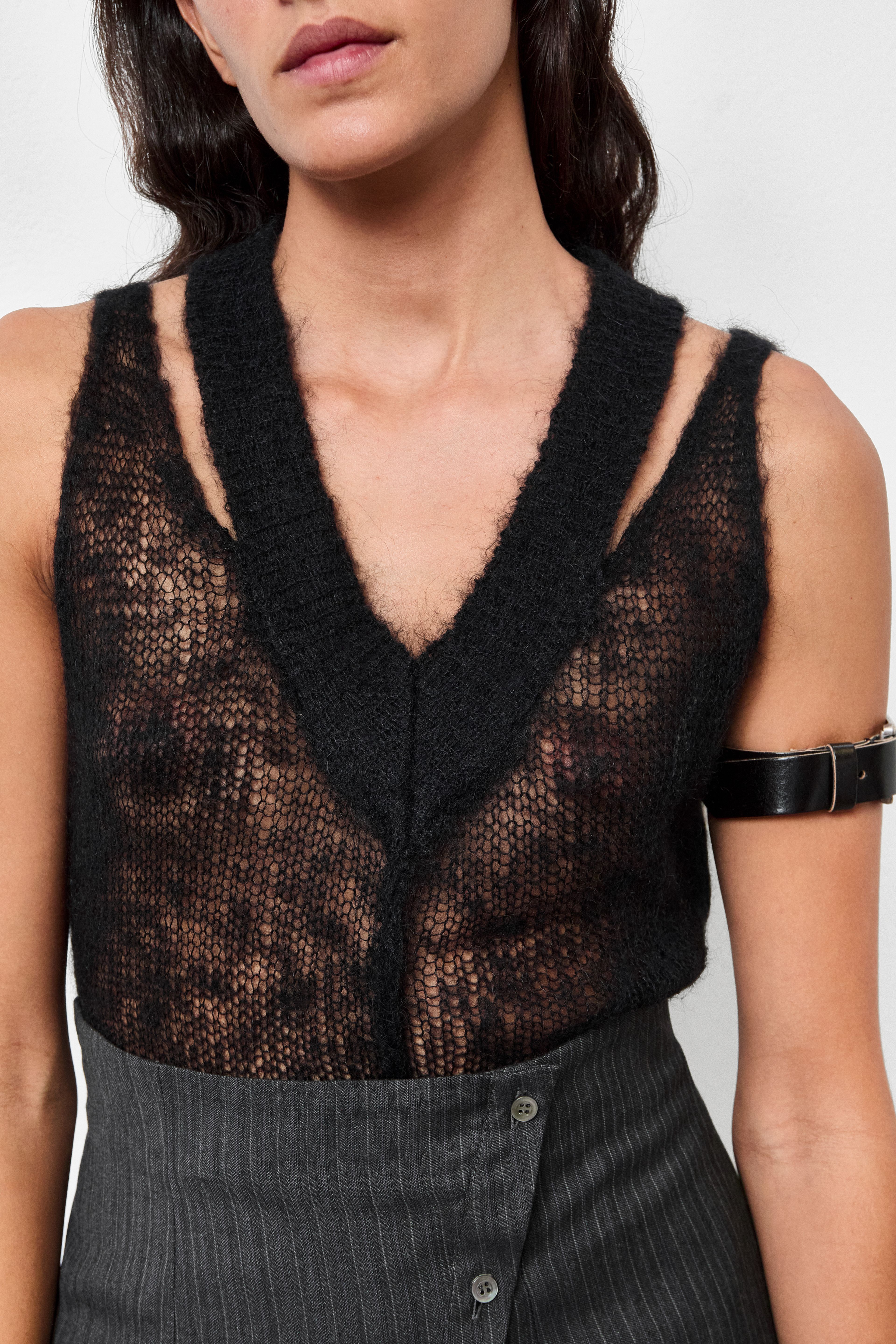 Julyetah Black Knit Top | Miista | Designed & Handmade in Europe