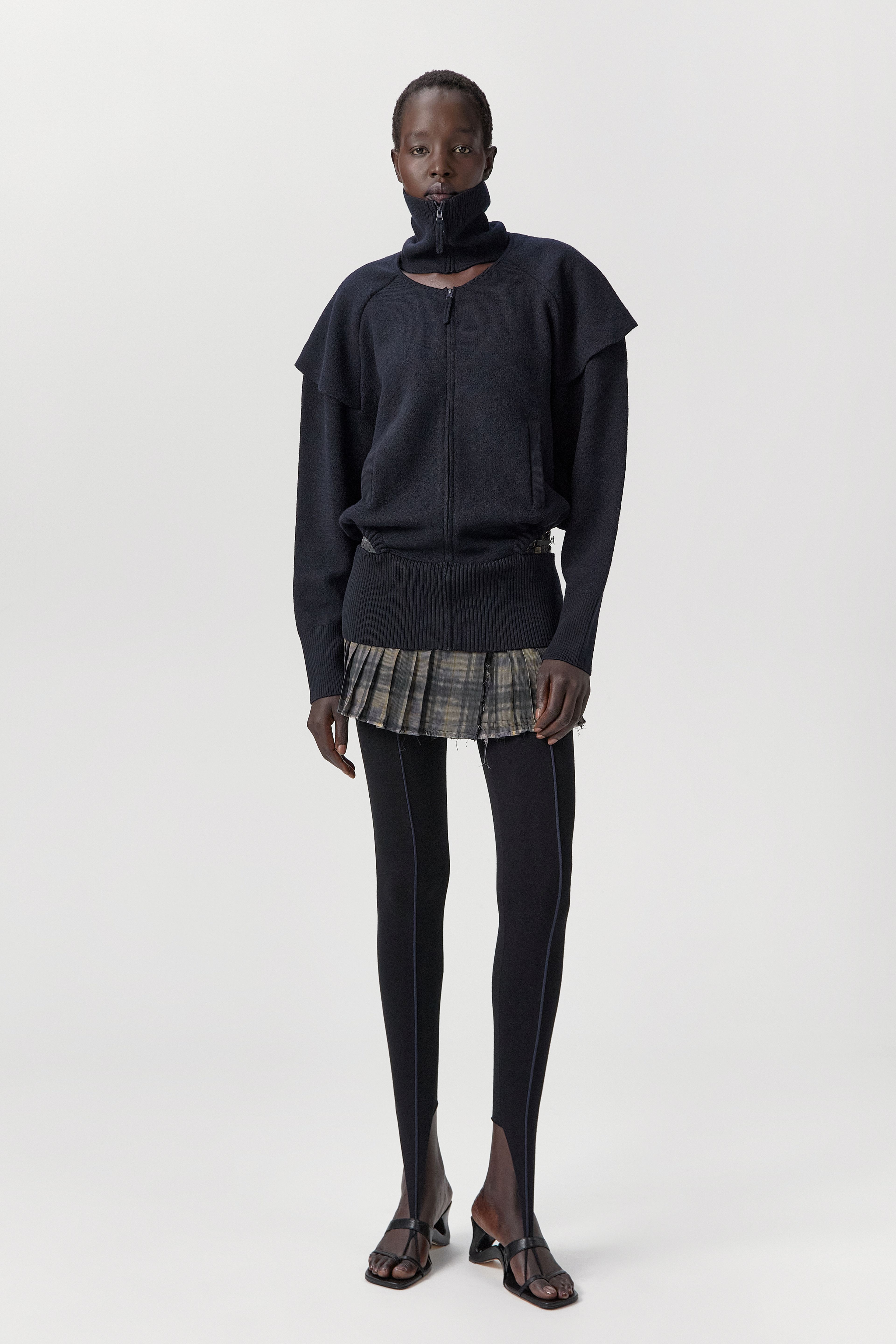 Agnes Jacket - Navy Extra Fine Merino Knit | Miista | Designed & Handmade in Europe