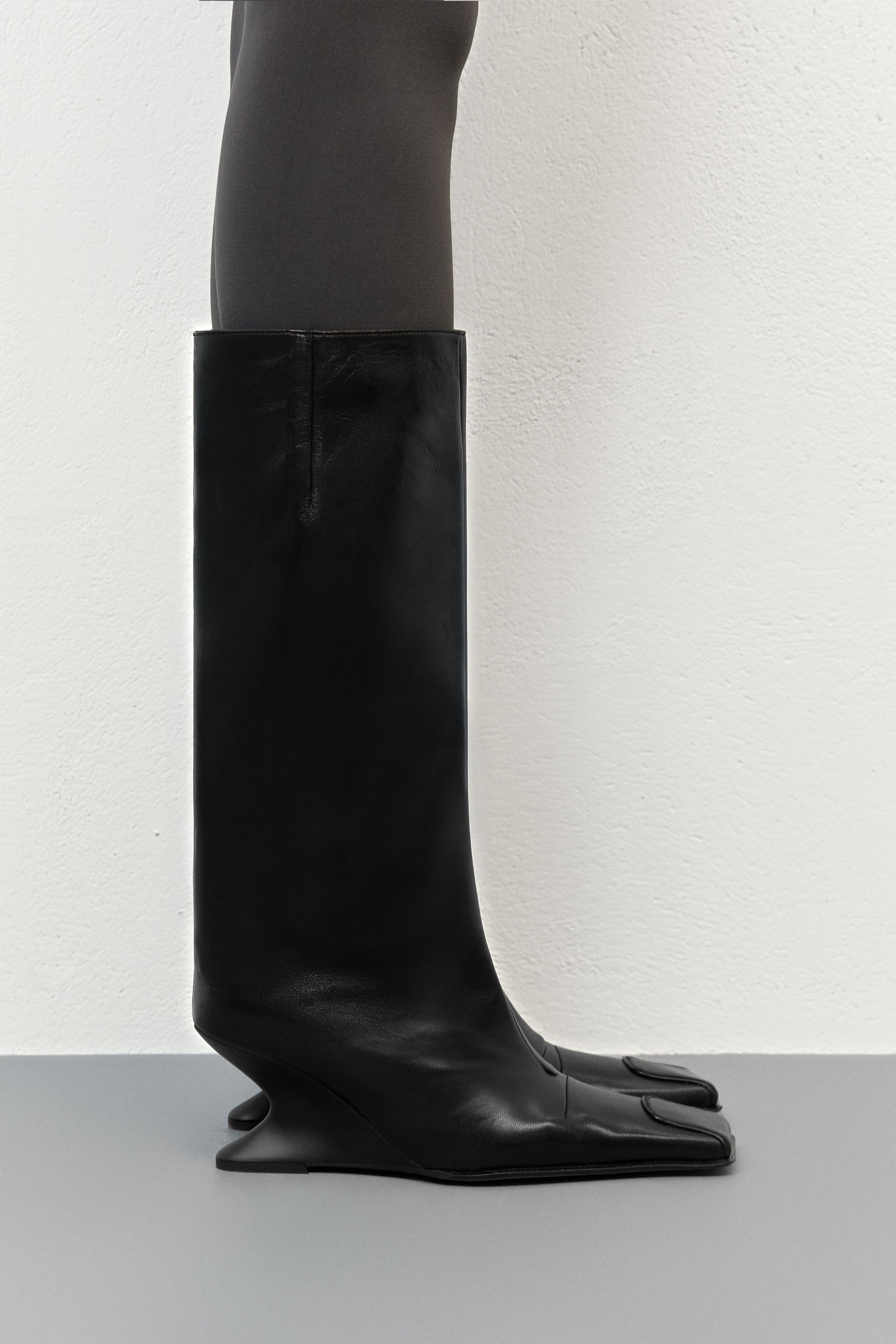 Ayleen Boots - Black Leather | Miista