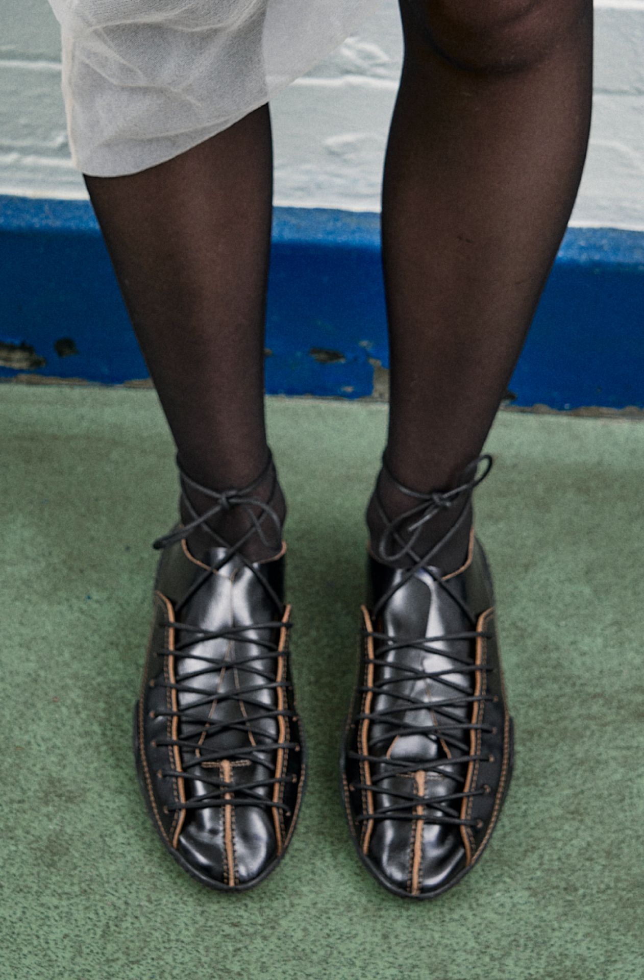 Prudence Black Lace Sneakers | Miista | Designed & Handmade in Europe