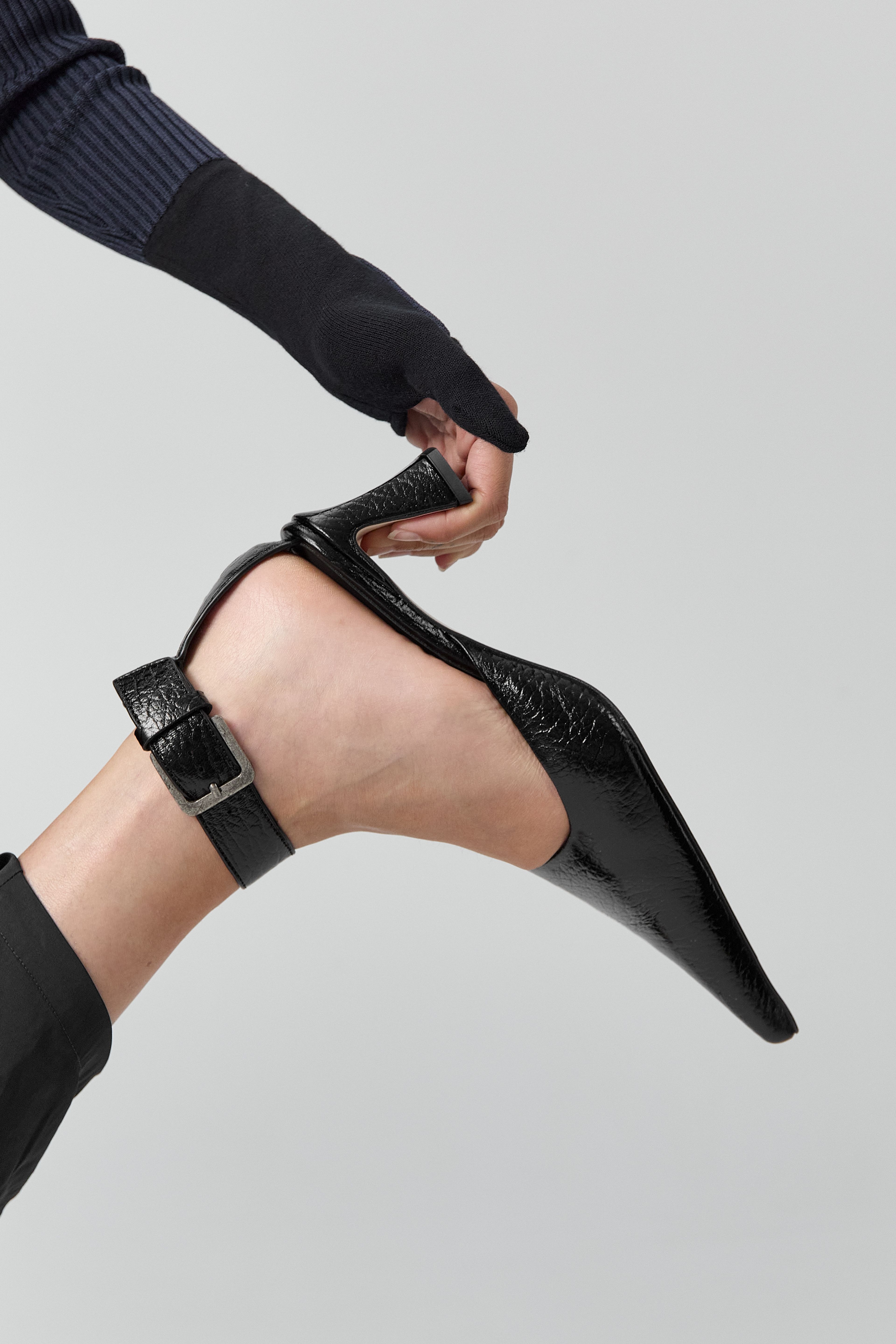 Qori Courts - Black Grainy Leather | Miista | Designed & Handmade in Europe