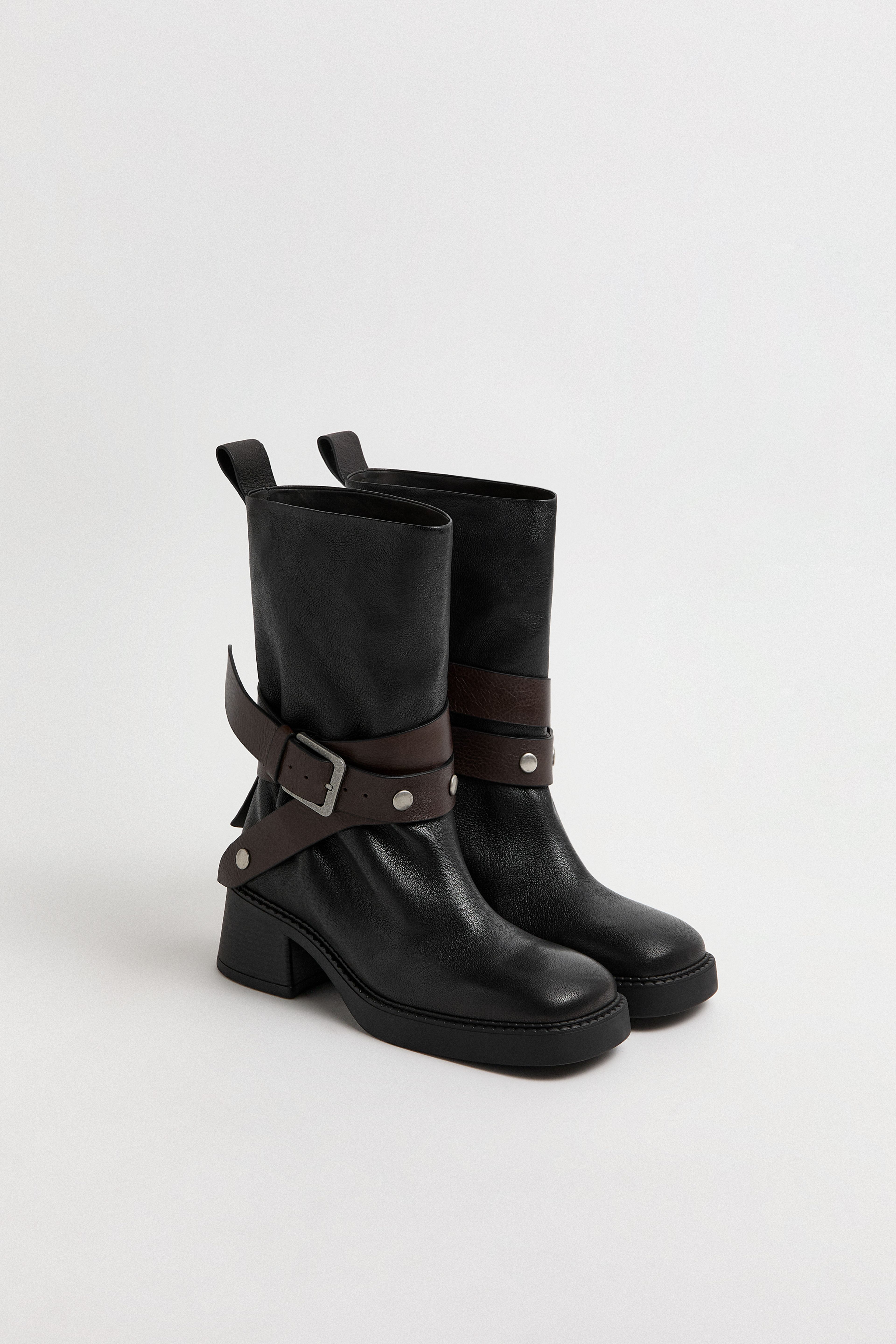Janina Boots - Black Leather | Miista | Designed & Handmade in Europe