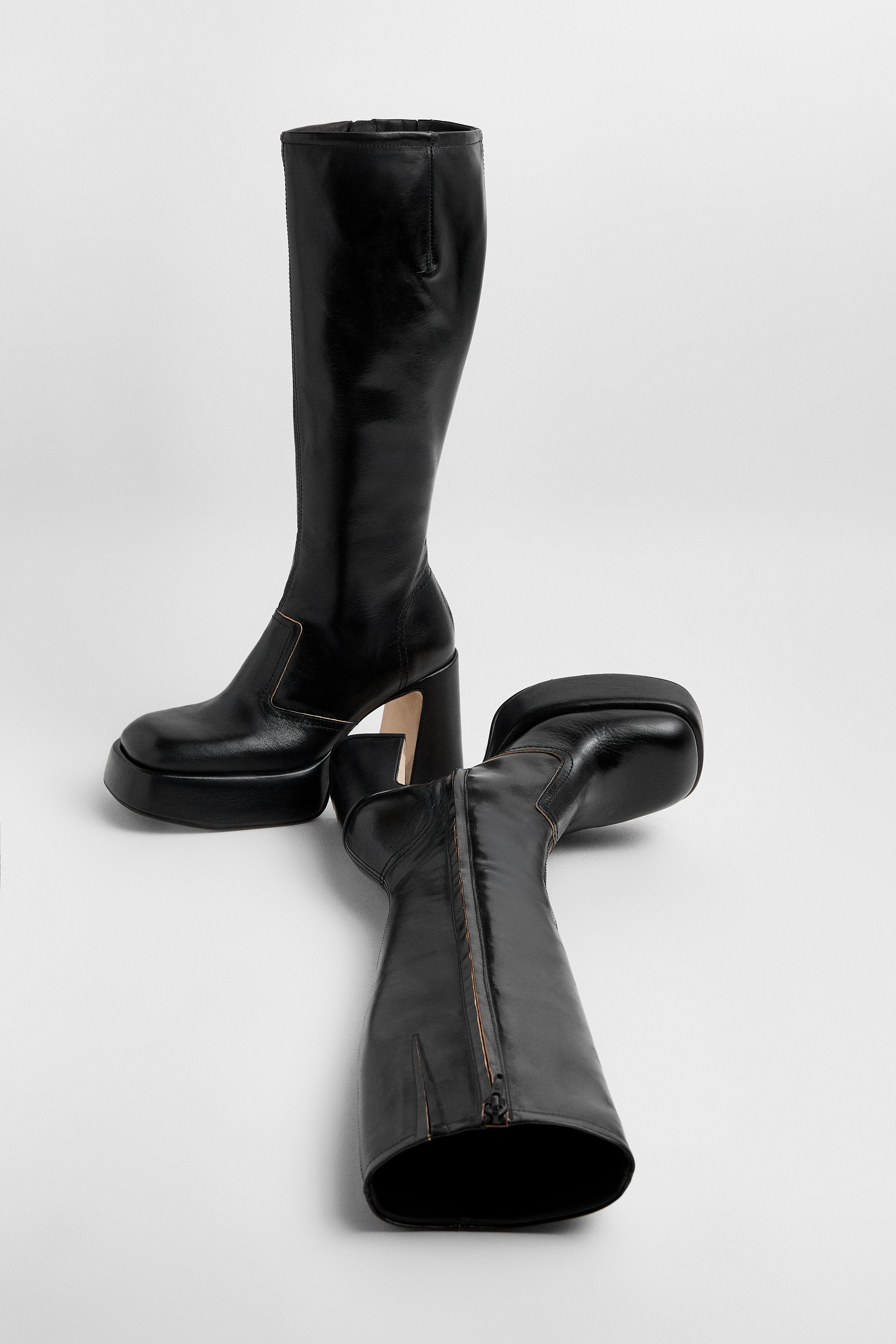 Anima Black Tall Boots | Miista | Designed & Handmade in Europe