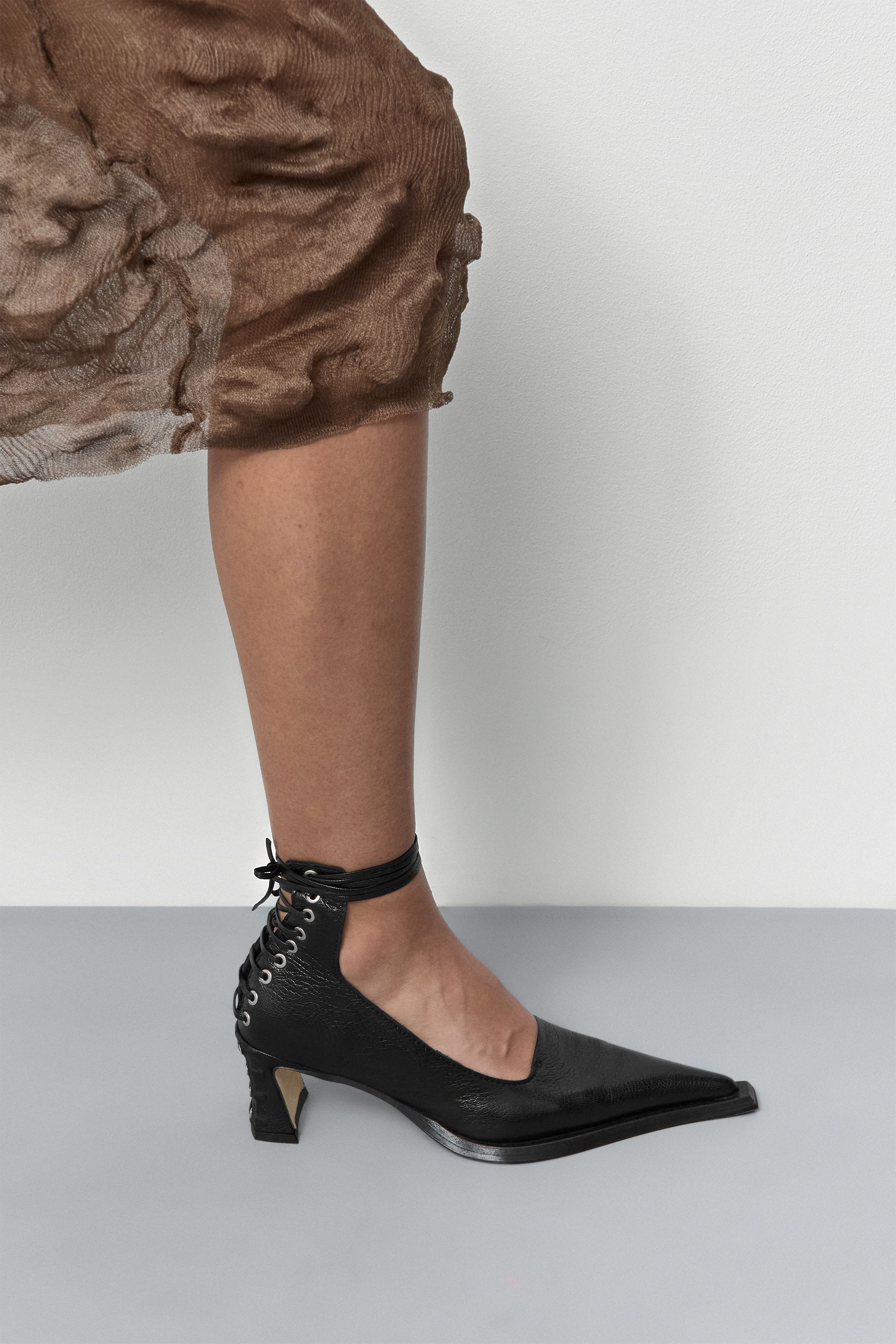 Gauri Lace Black Courts | Miista | Designed & Handmade in Europe