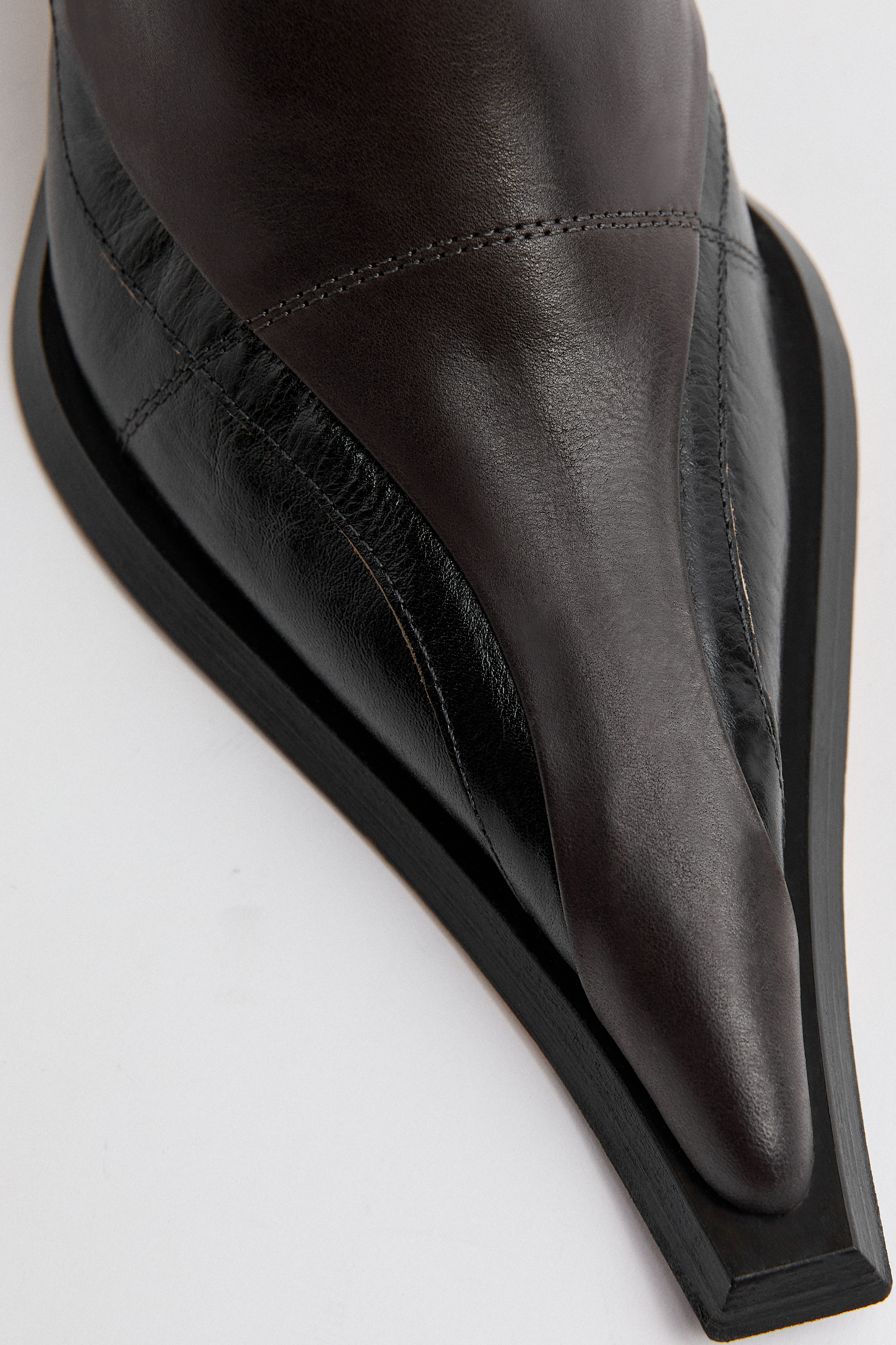 Jadwig Boots - Black Brown Leather | Miista | Designed & Handmade in Europe