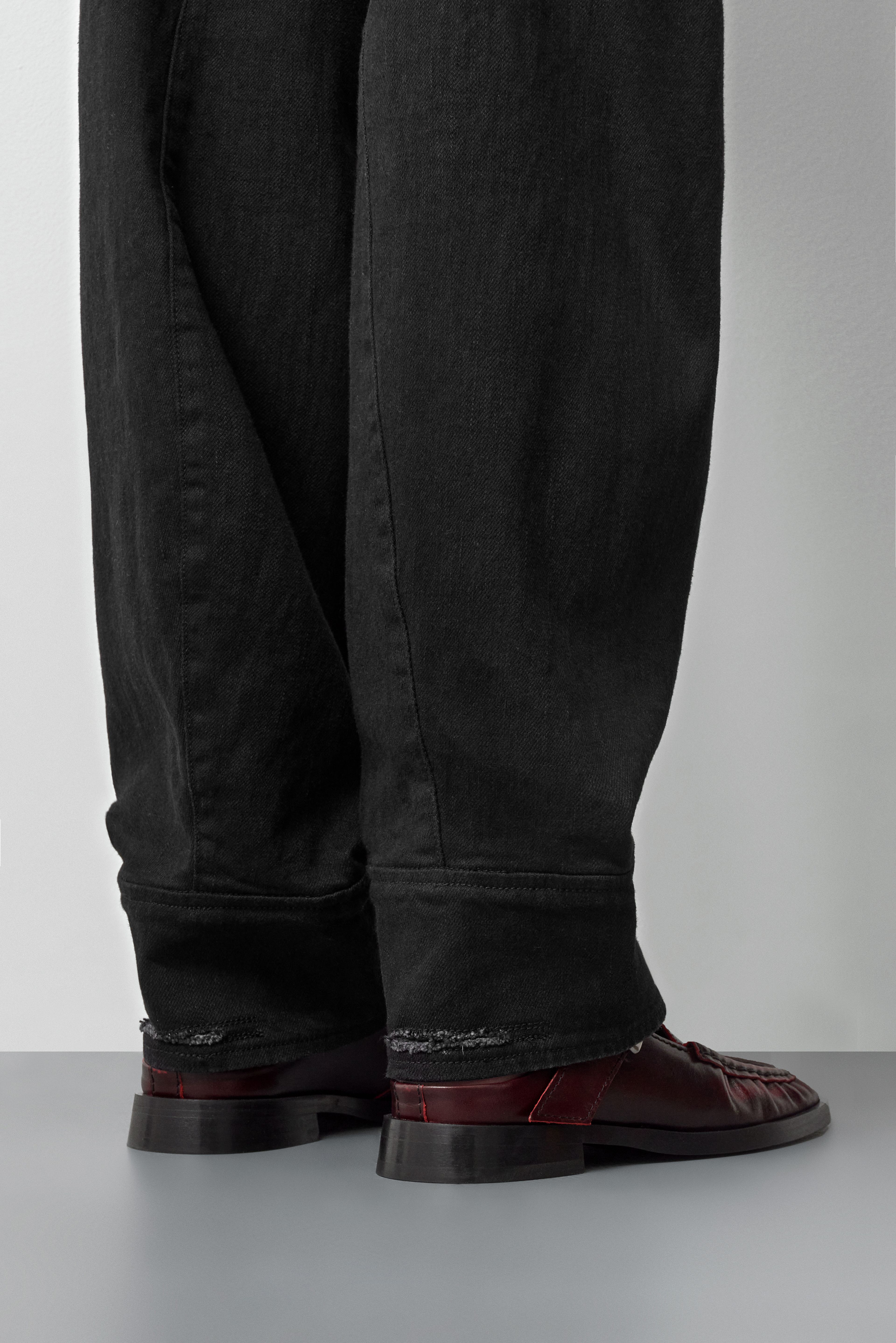 Gianna Brushed Red Buckled Mules