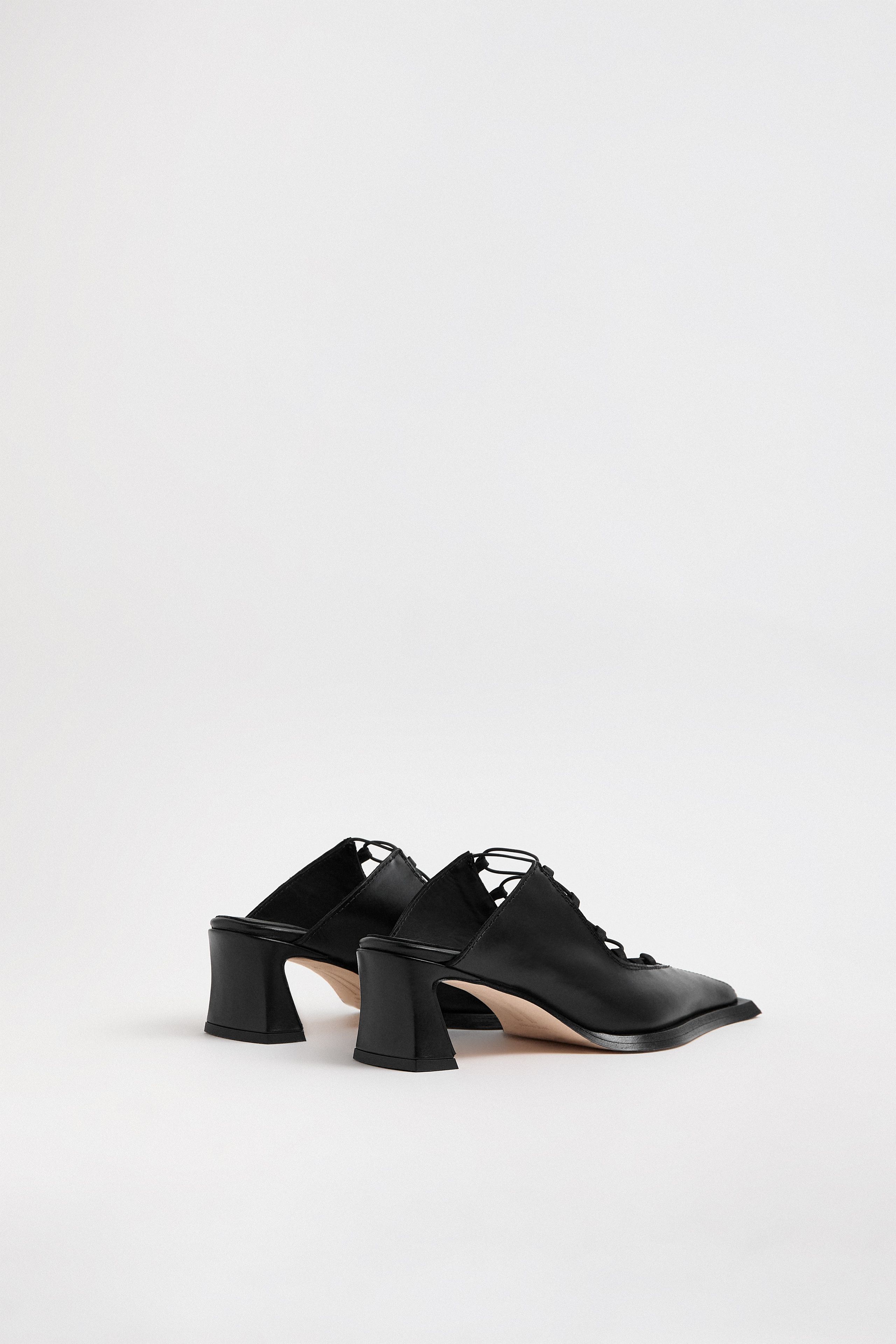 Sherri Mules - Black Leather | Miista
