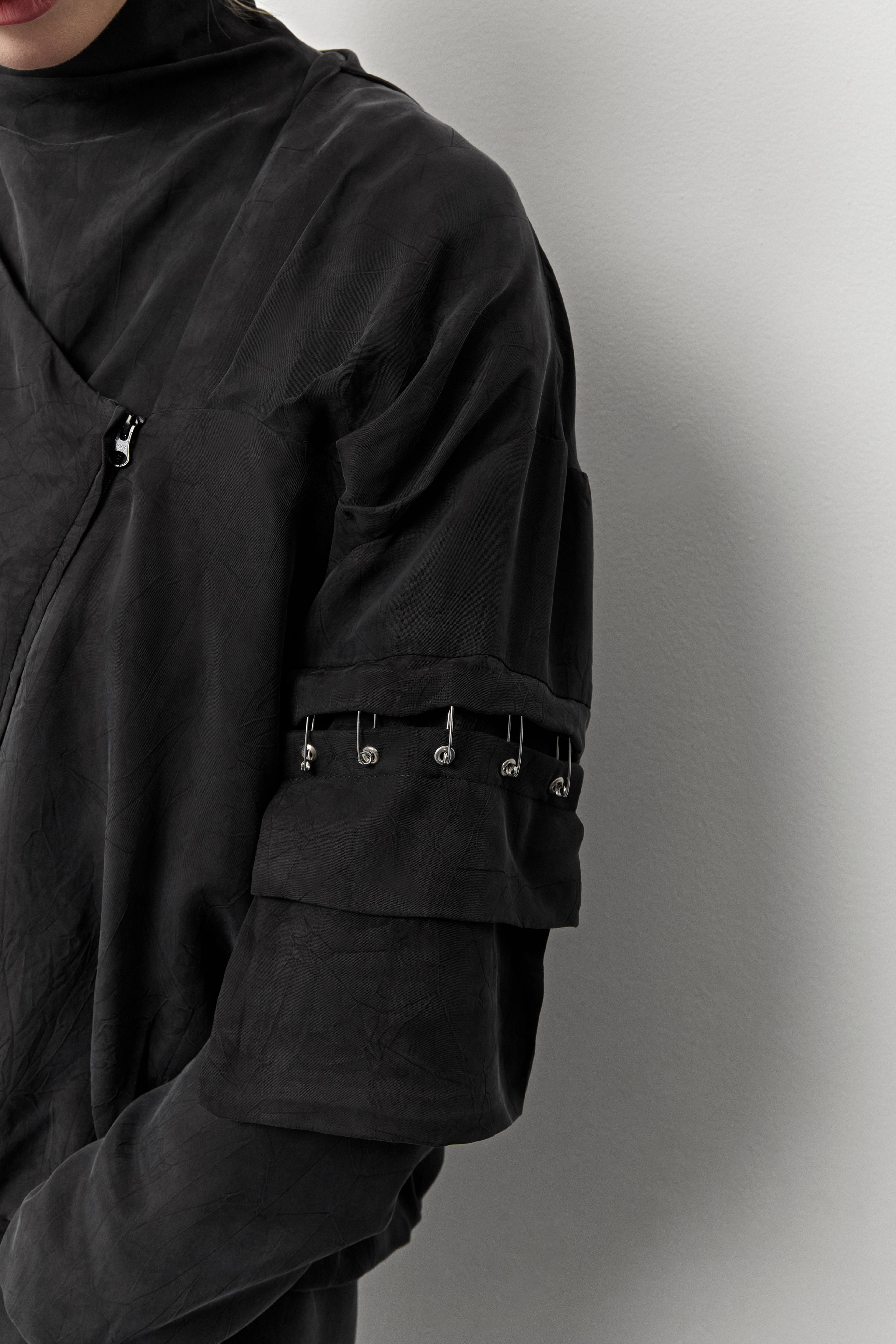 Noxi Black Asymmetric Jacket | Miista | Designed & Handmade in Europe