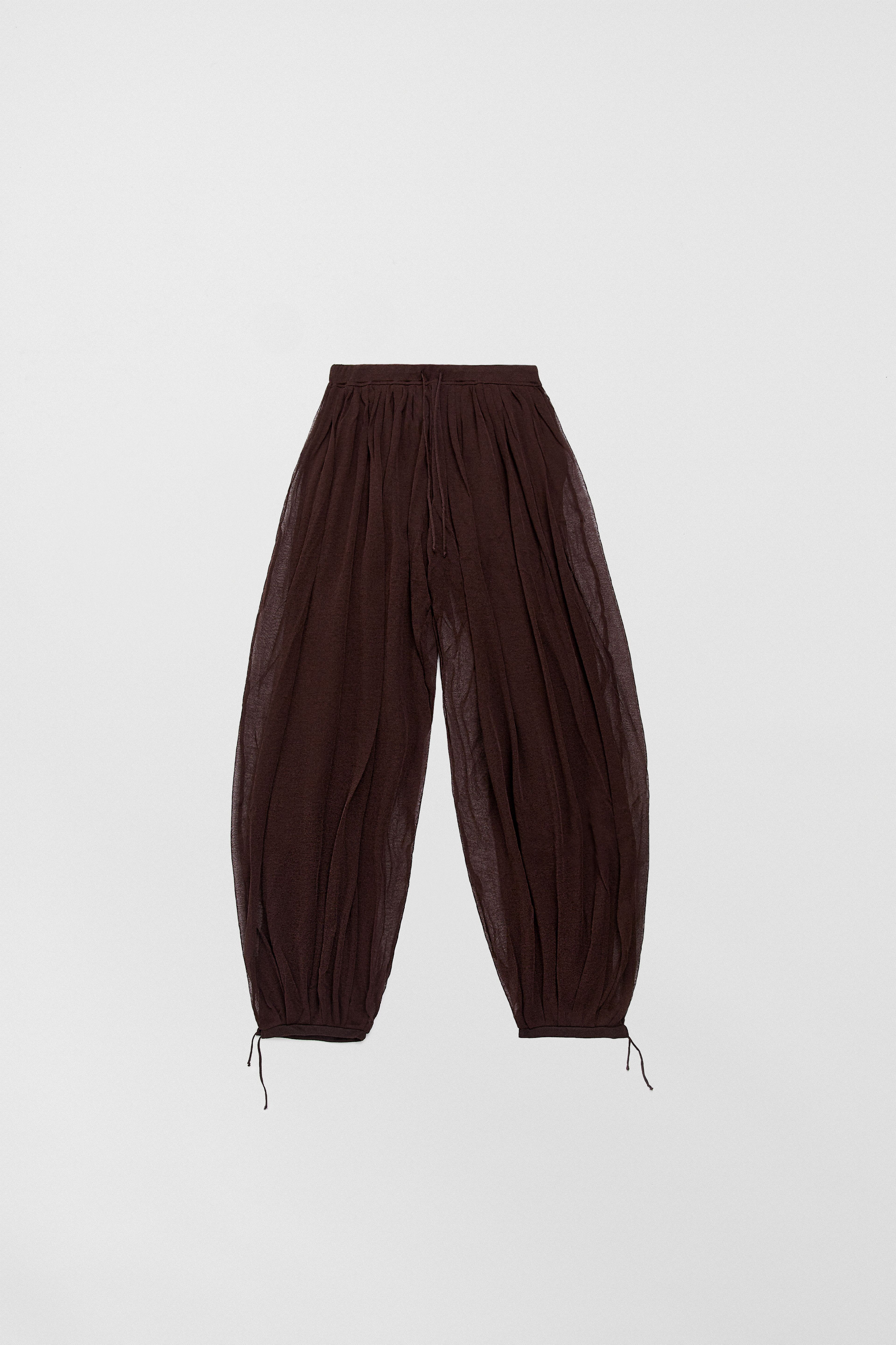 Solee Balloon Brown Knited Trouser | Miista | Designed & Handmade in Europe