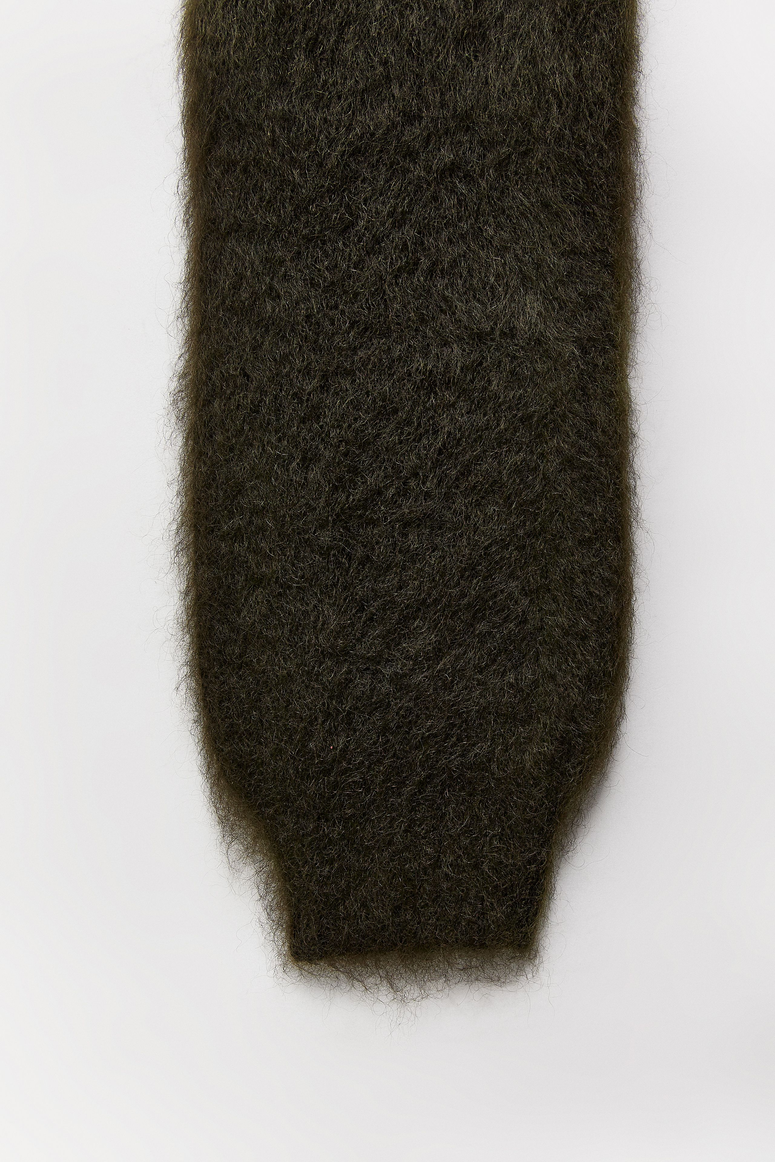 Nivi Sleeves - Khaki Mohair Hooded | Miista