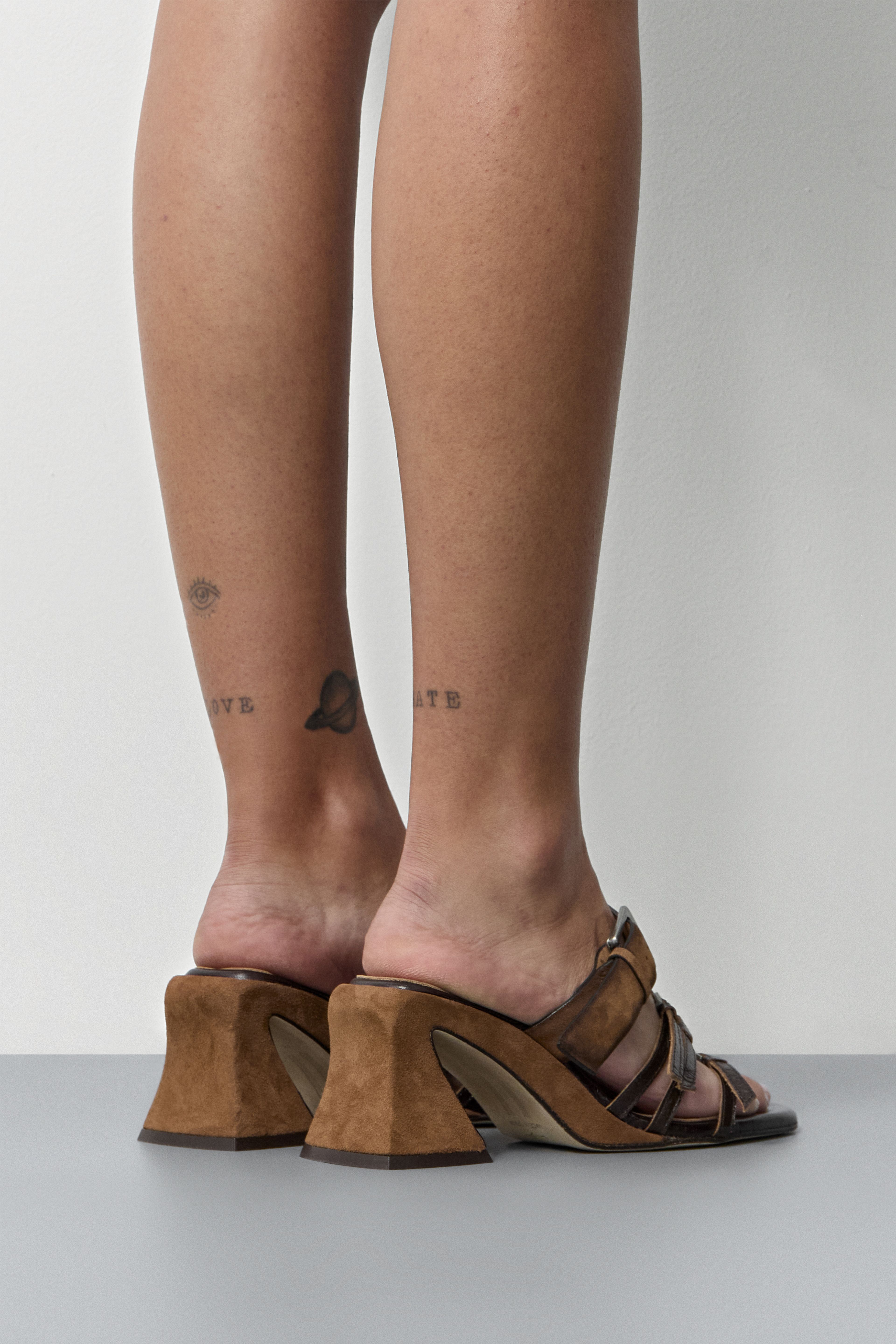 Aruna Tan Brown Strappy Sandals  | Miista | Designed & Handmade in Europe