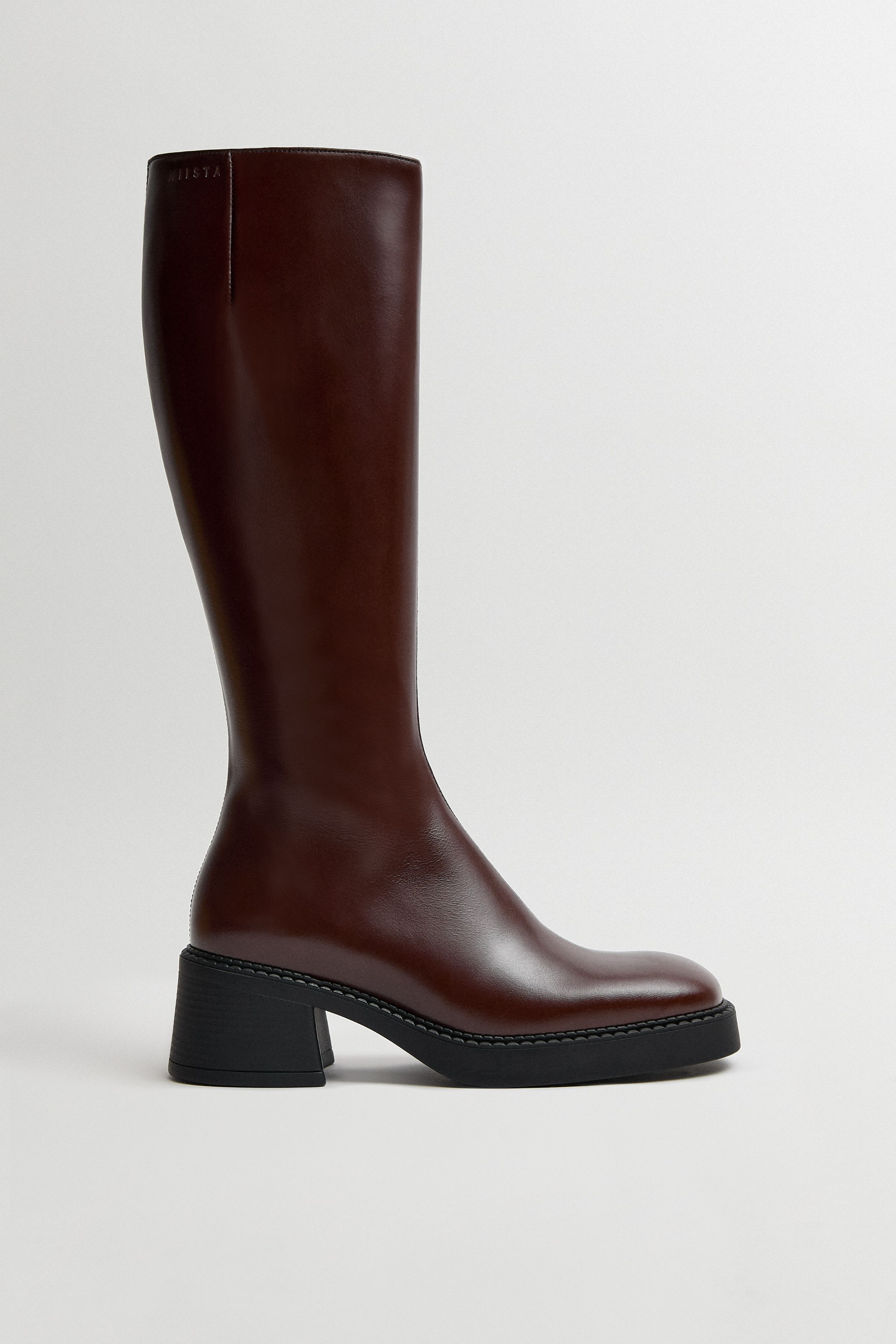 ミユ Yumi Boots - Chestnut Leather | Miista