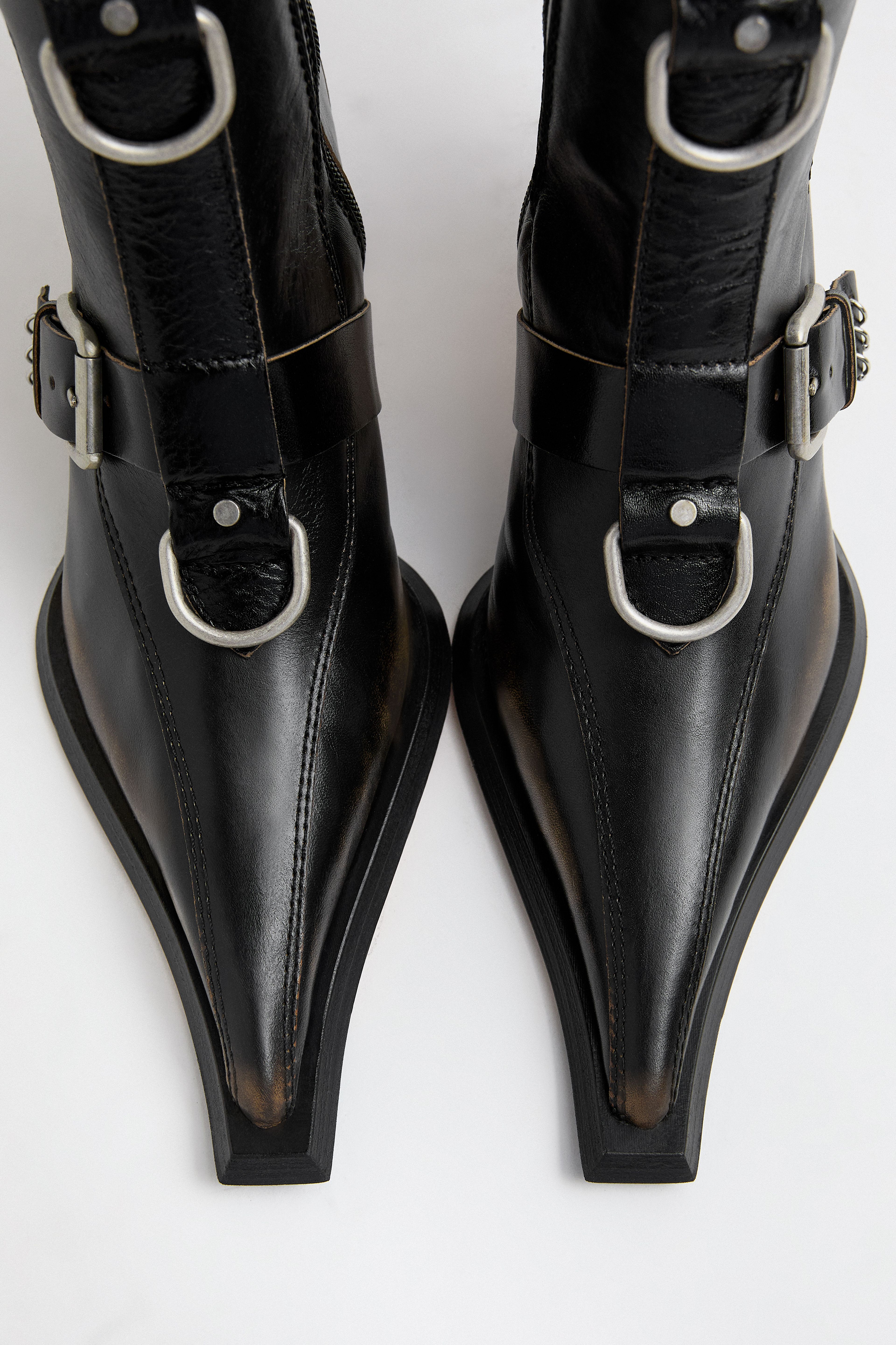 Eliya Boots - Brown Brush Off Leather | Miista | Designed & Handmade in Europe