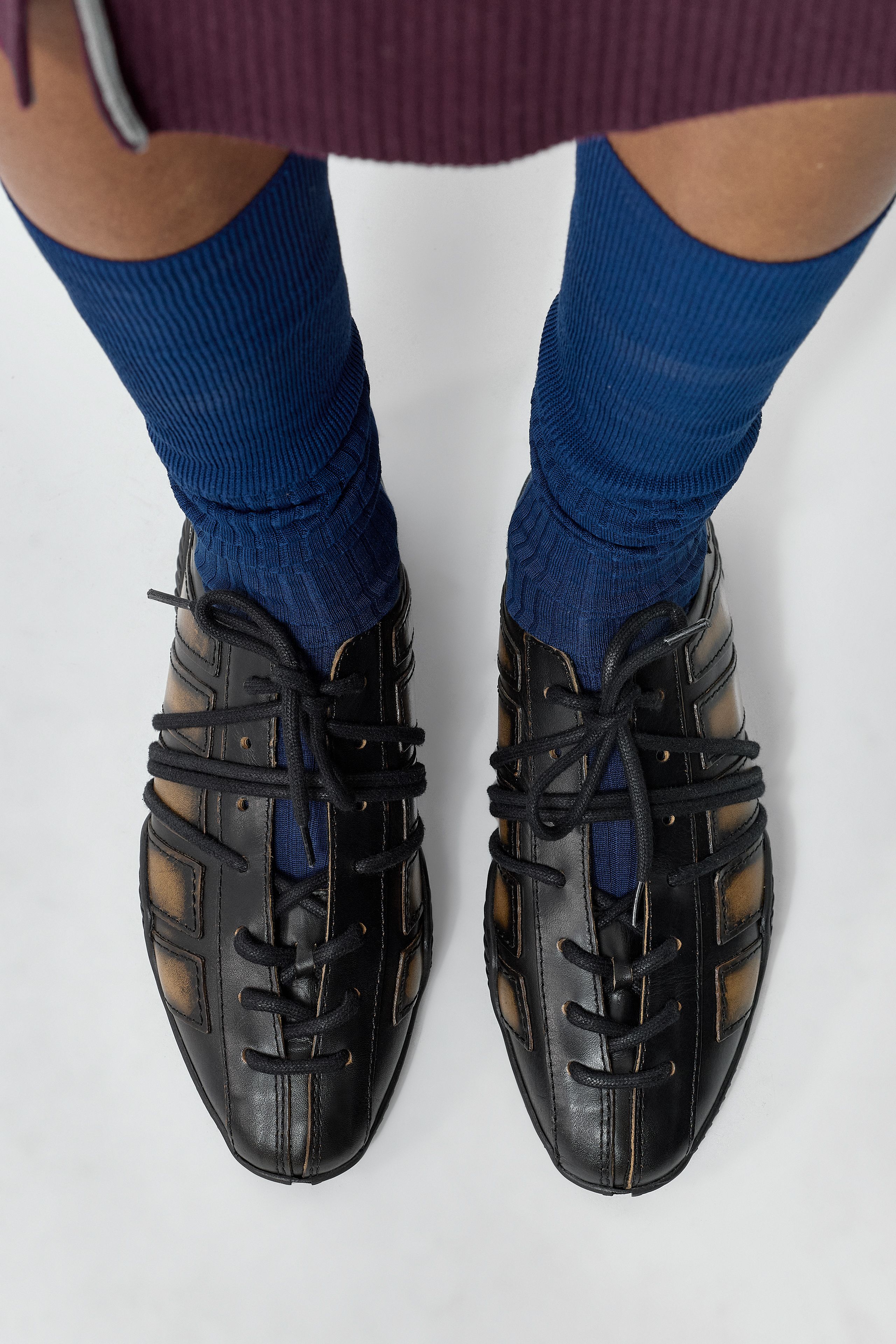 Erna Sneakers - Brown Brush Off Leather | Miista | Designed & Handmade in Europe
