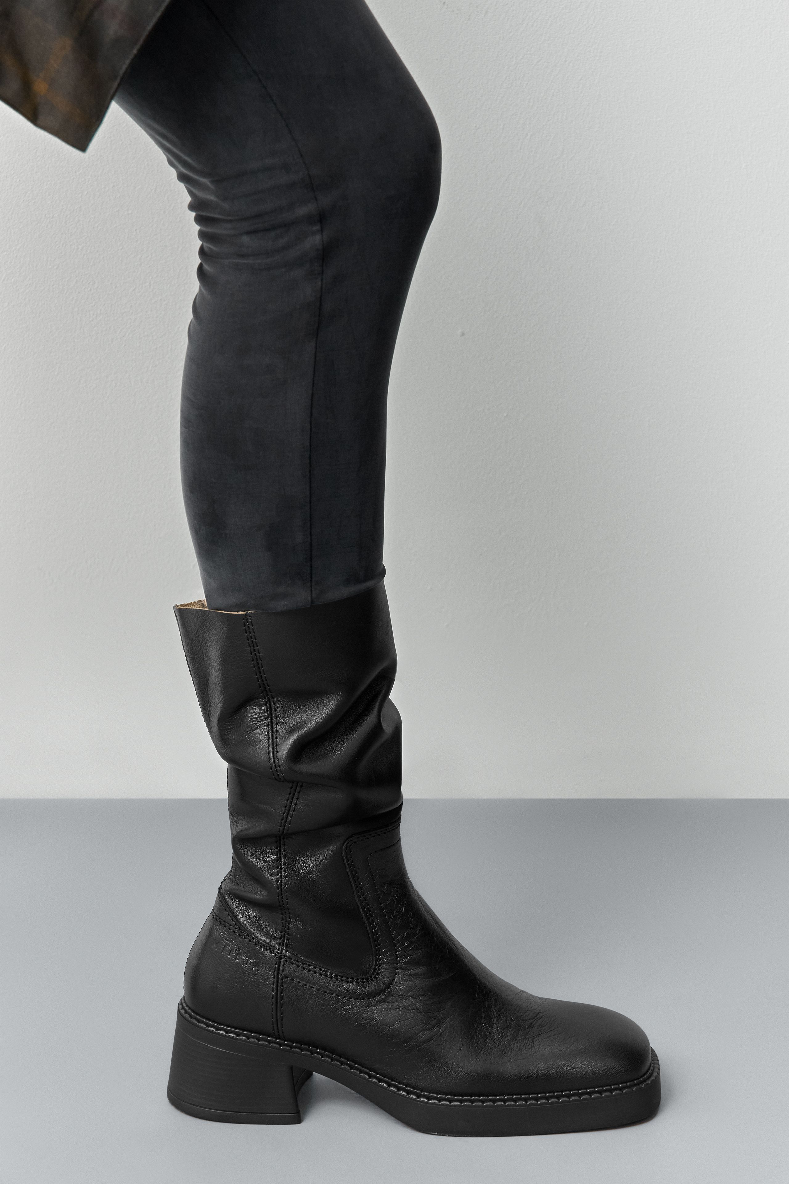 Marlies Boots - Black Leather | Miista