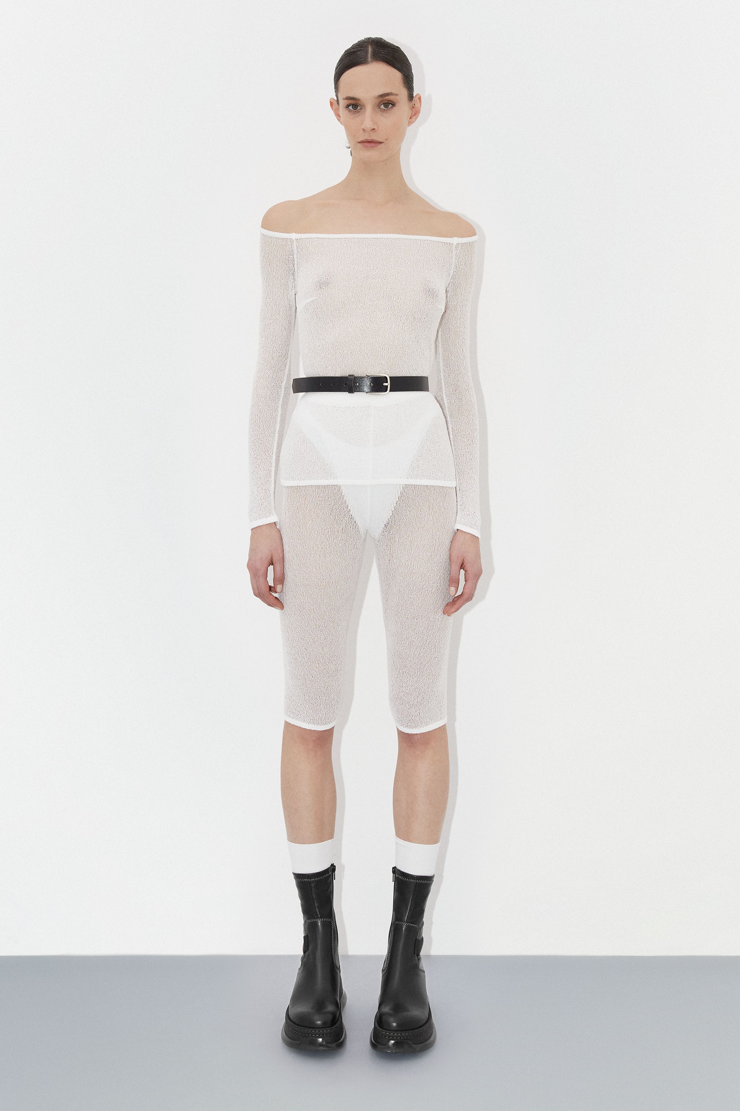 Kattrin Boots - Black Stretch Leather | Miista