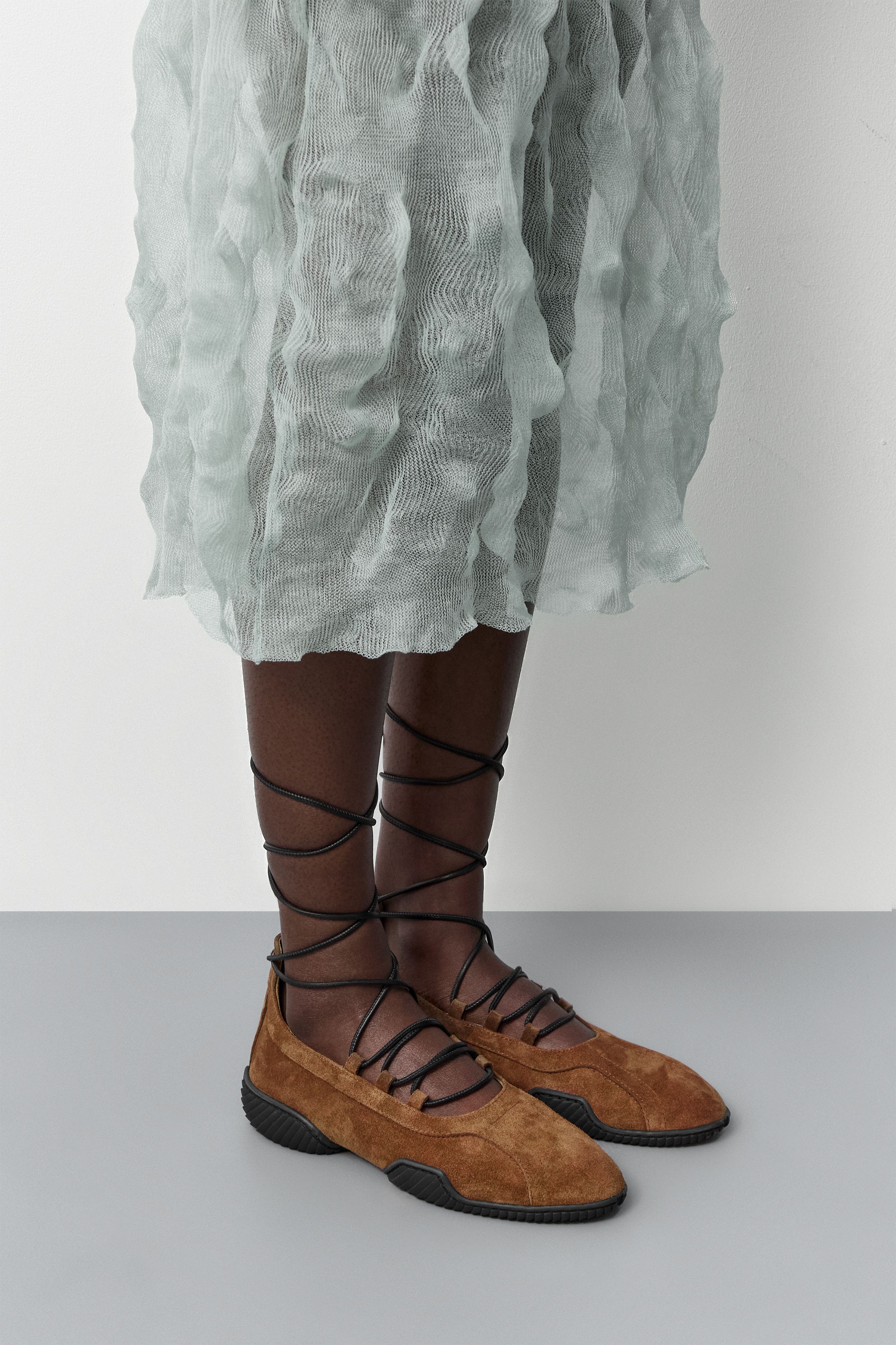 Averie Ballerinas - Tan Suede Leather | Miista