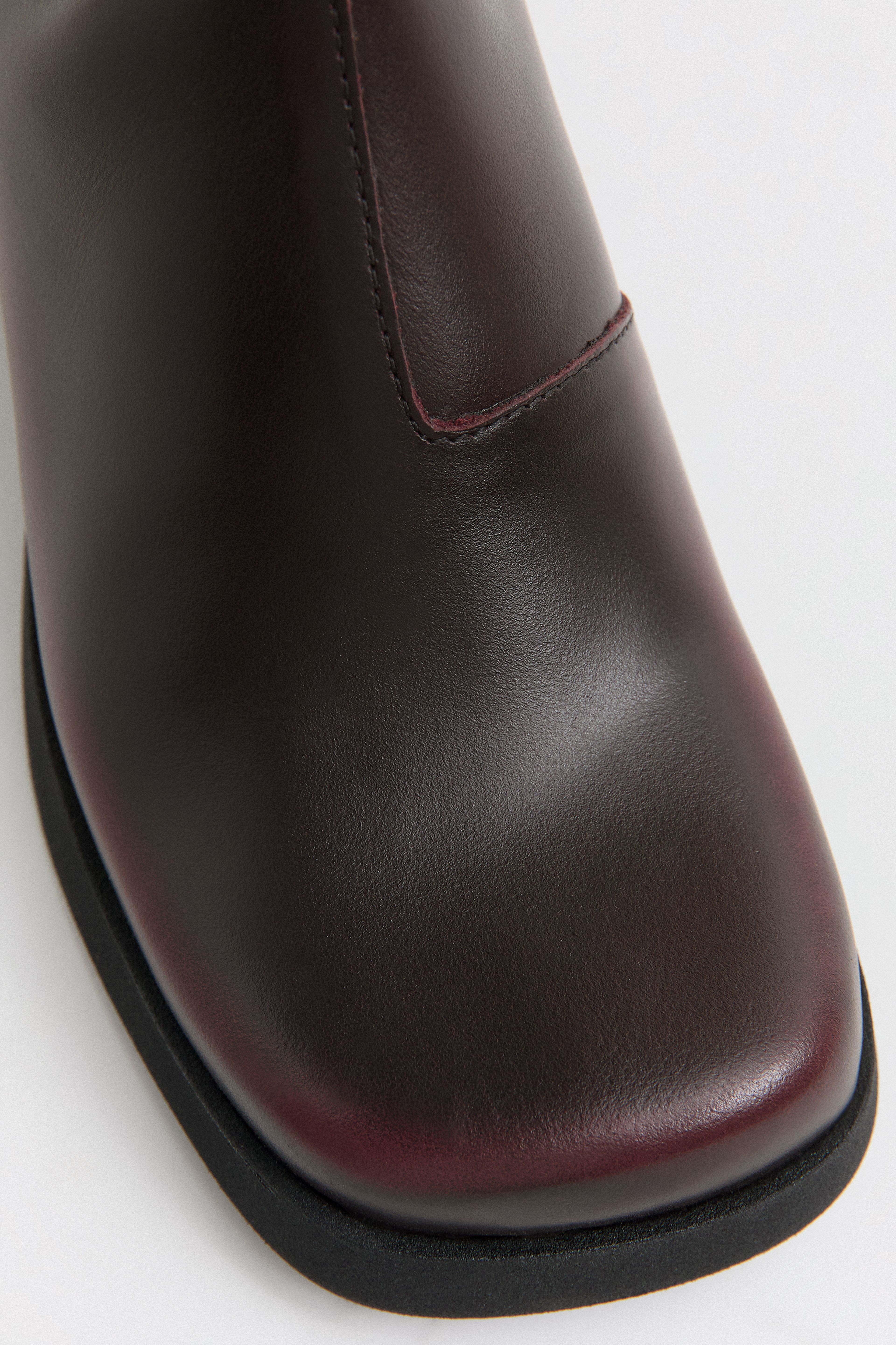 Brunildha Boots - Burgundy Shiny Leather | Miista | Designed & Handmade in Europe
