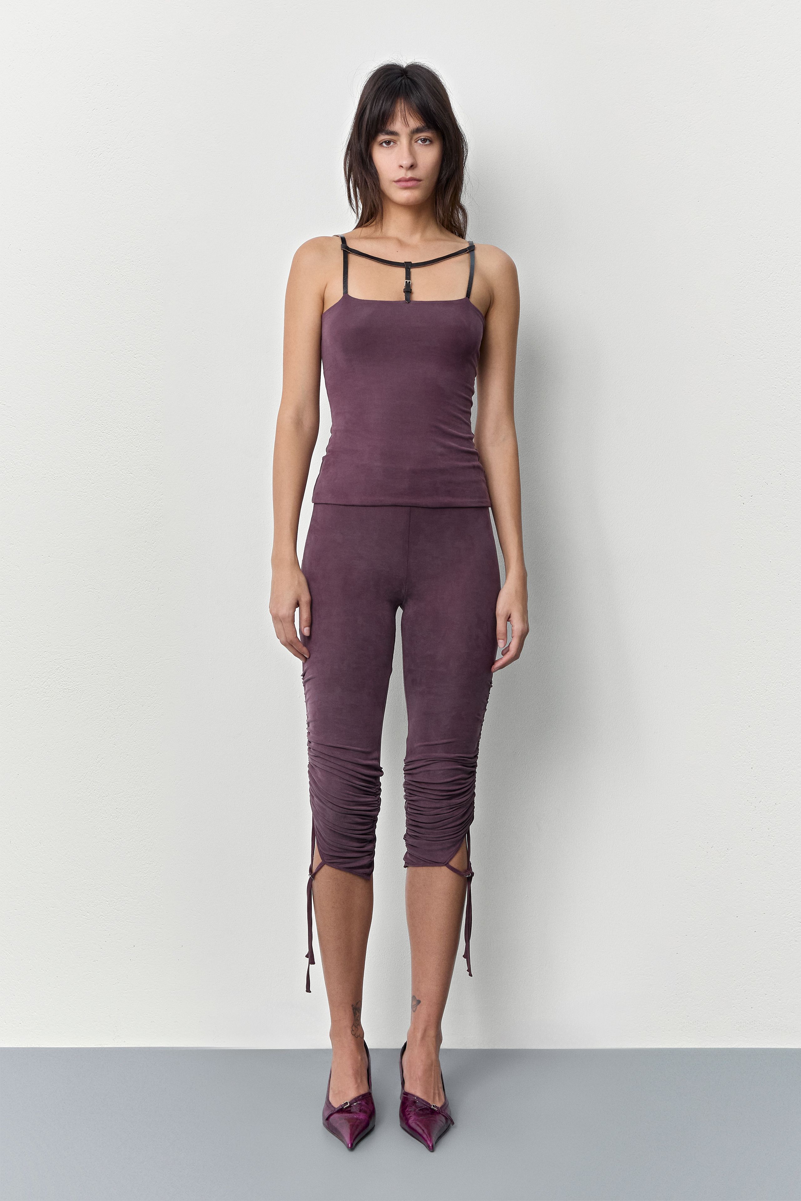 Malina Capri - Fig Ribbed Cupro | Miista