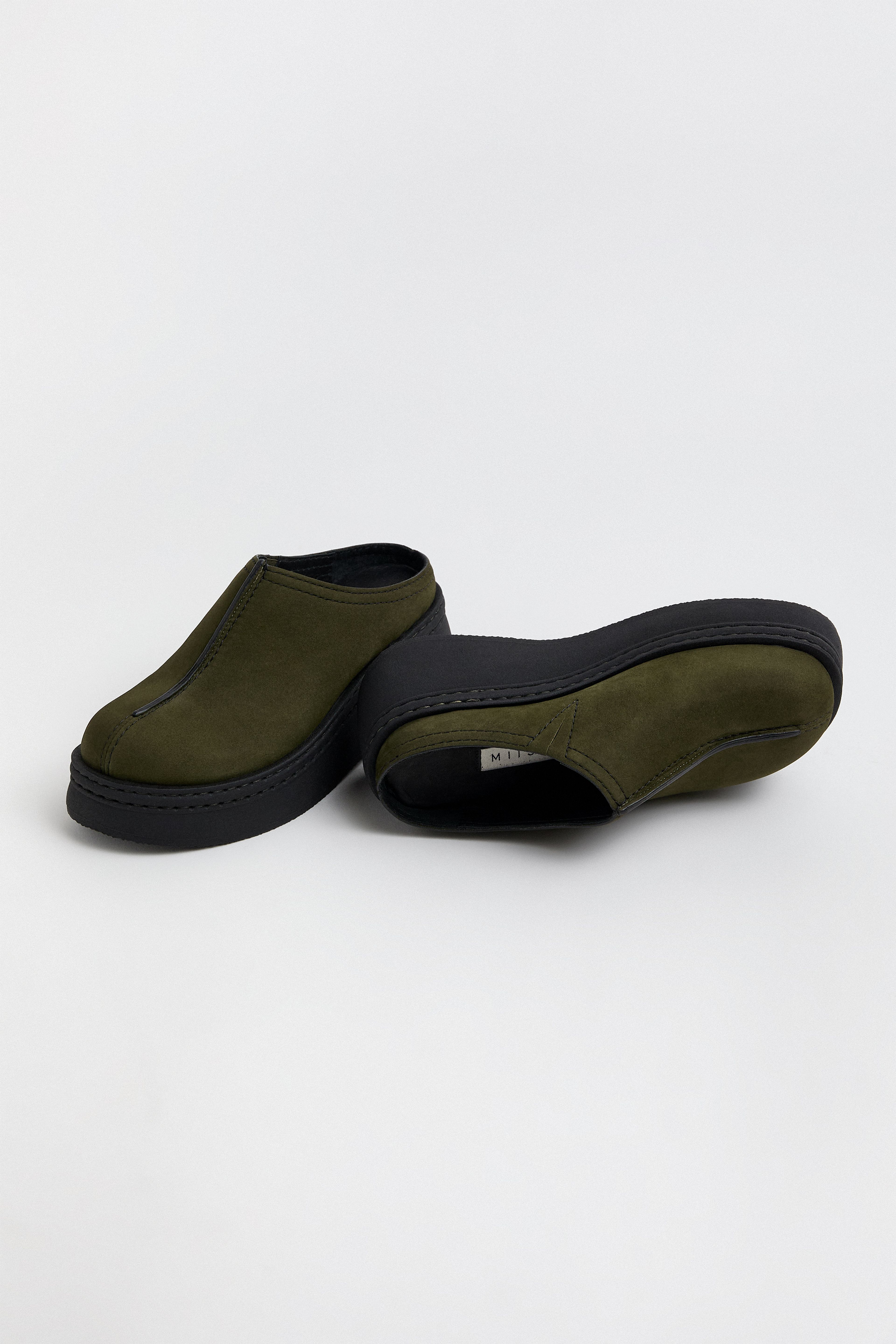 Mego Khaki Mules | Miista | Designed & Handmade in Europe