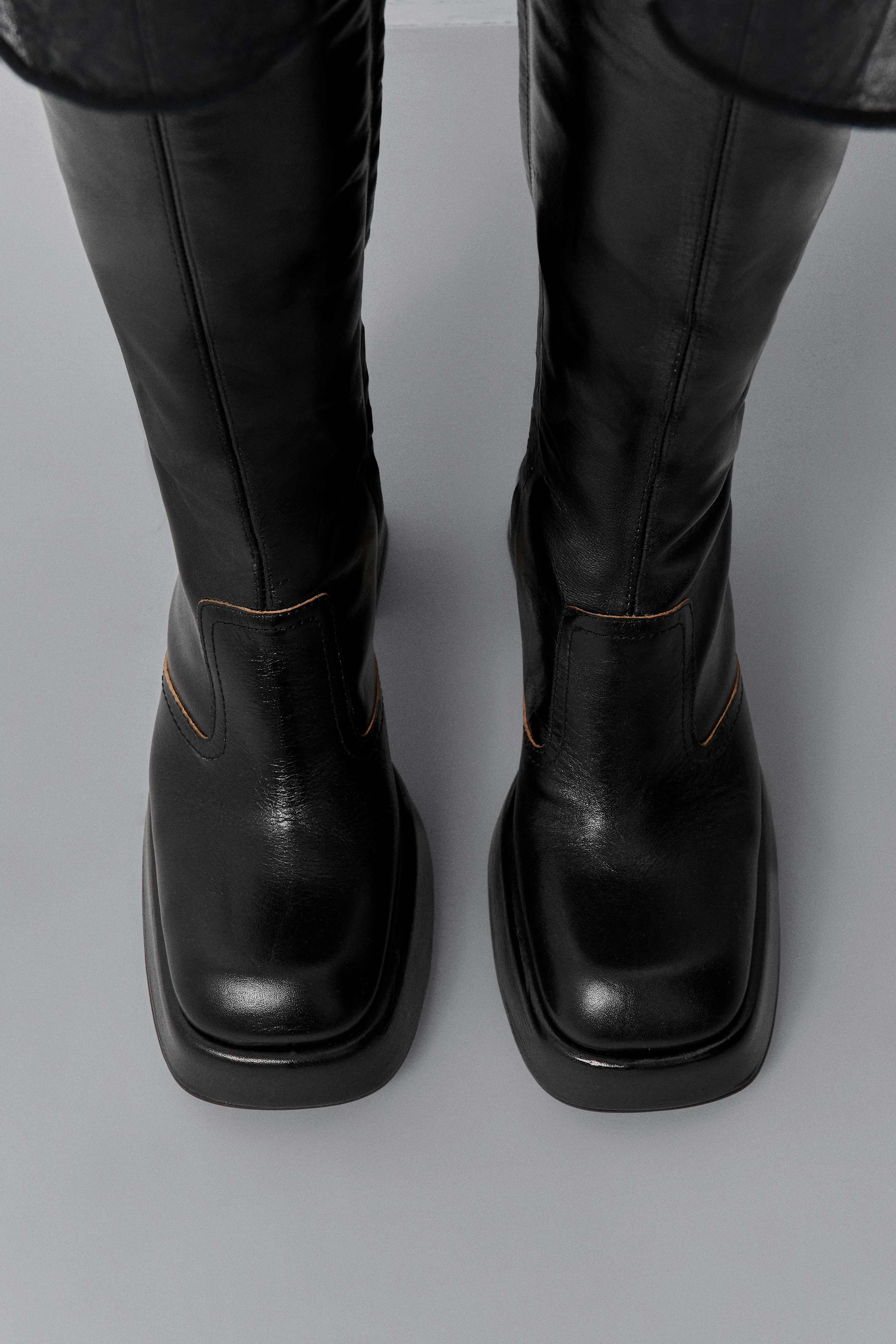 Anima Black Tall Boots | Miista | Designed & Handmade in Europe