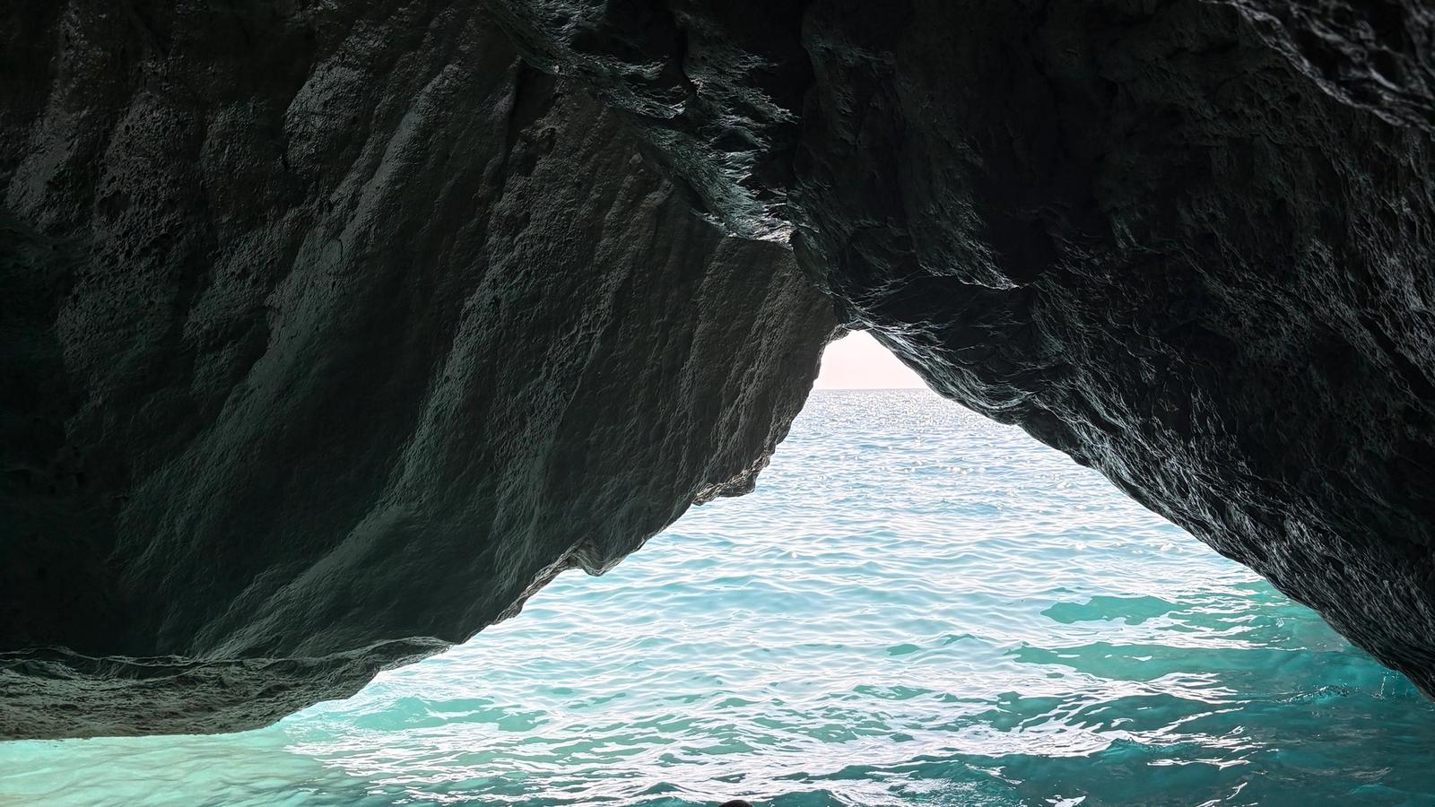 Hidden Cave in Gjipe beach 