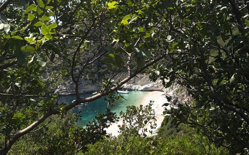 Photo of the Gramma Bay from the hiking path 