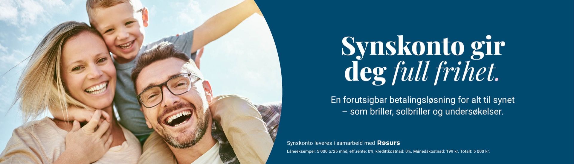Synskonto — del opp betalingen