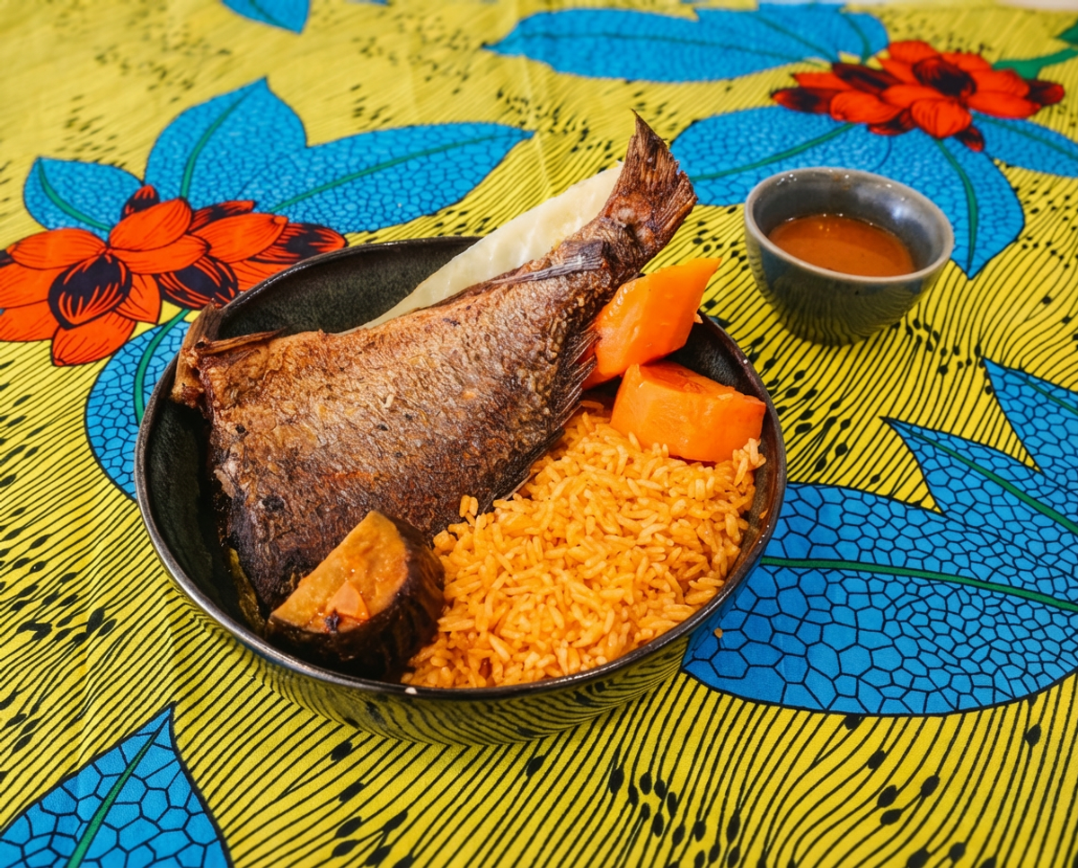 Thiep Daurade Entière — Little Sénégal, restaurant africain Aix-en-Provence