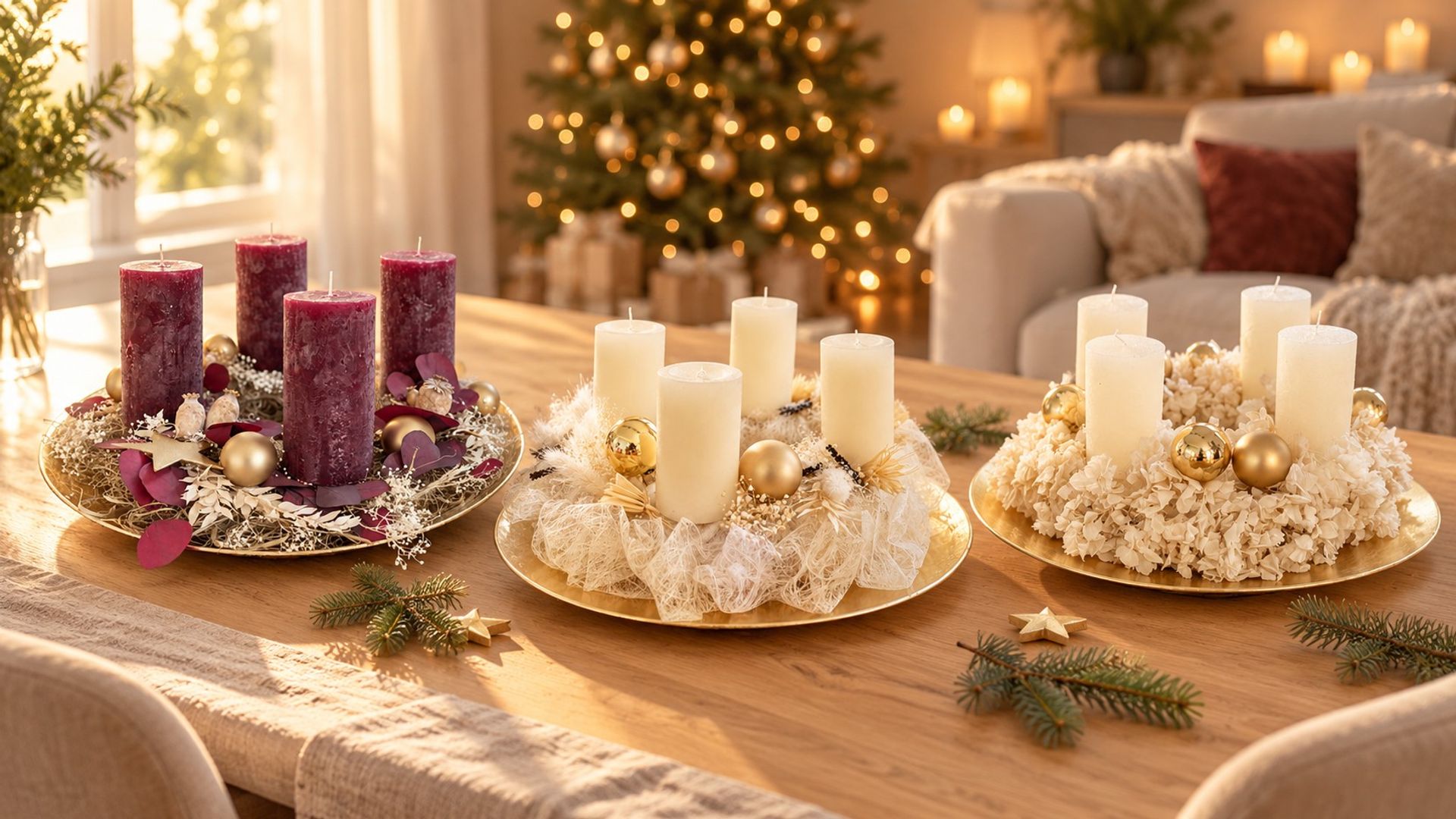 Adventskranz (Mit KI bearbeitetes Bild)