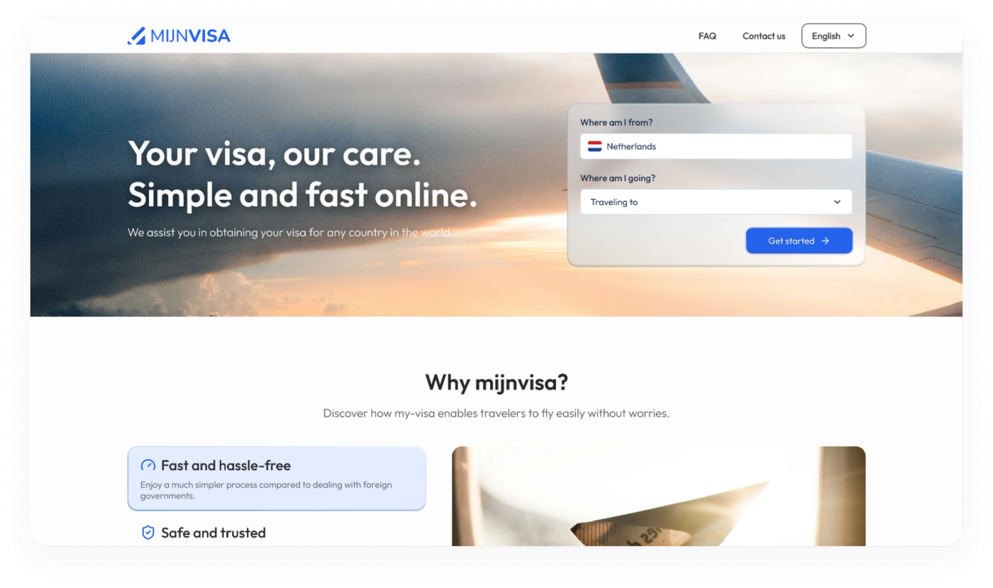Mijn Visa hero image
