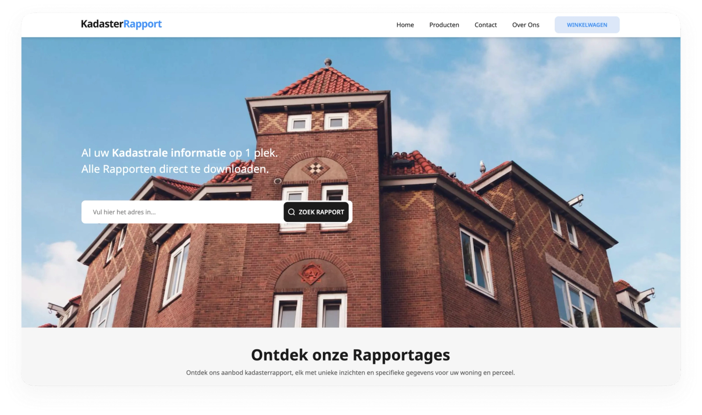Kadaster Rapport hero image