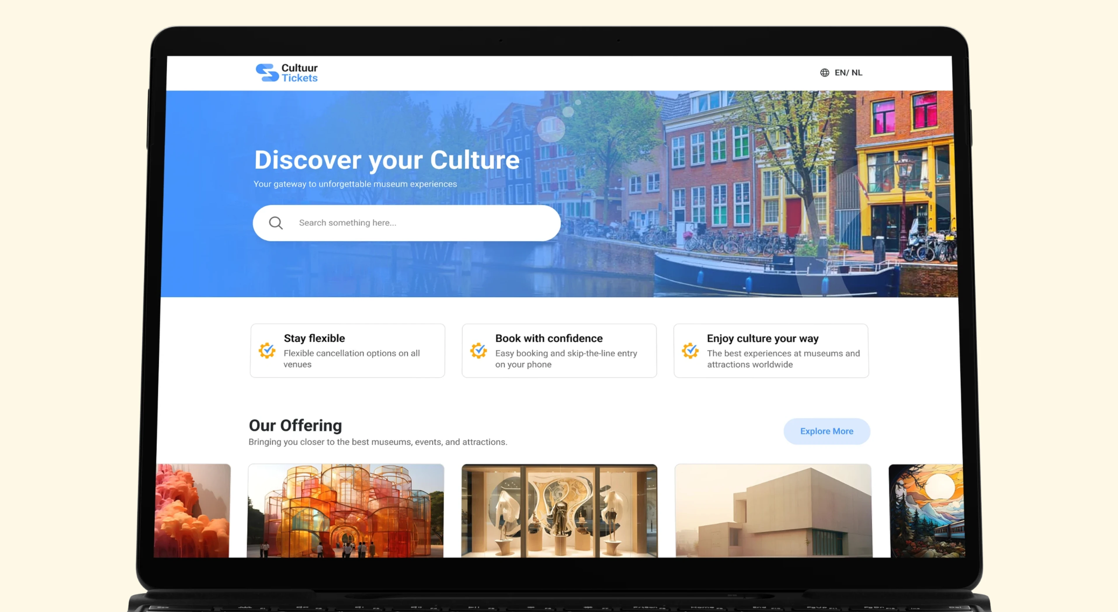 Cultuur Tickets project showcase