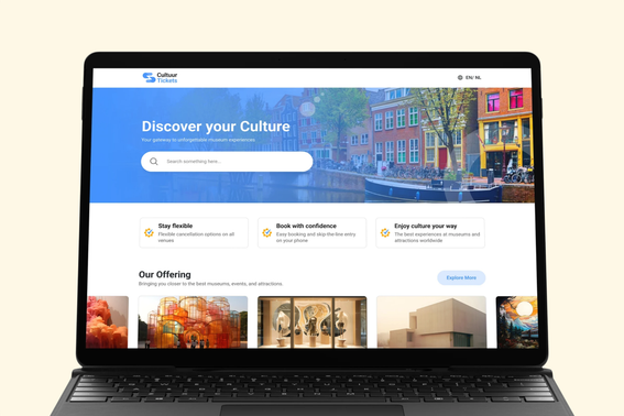 Cultuur Tickets project showcase