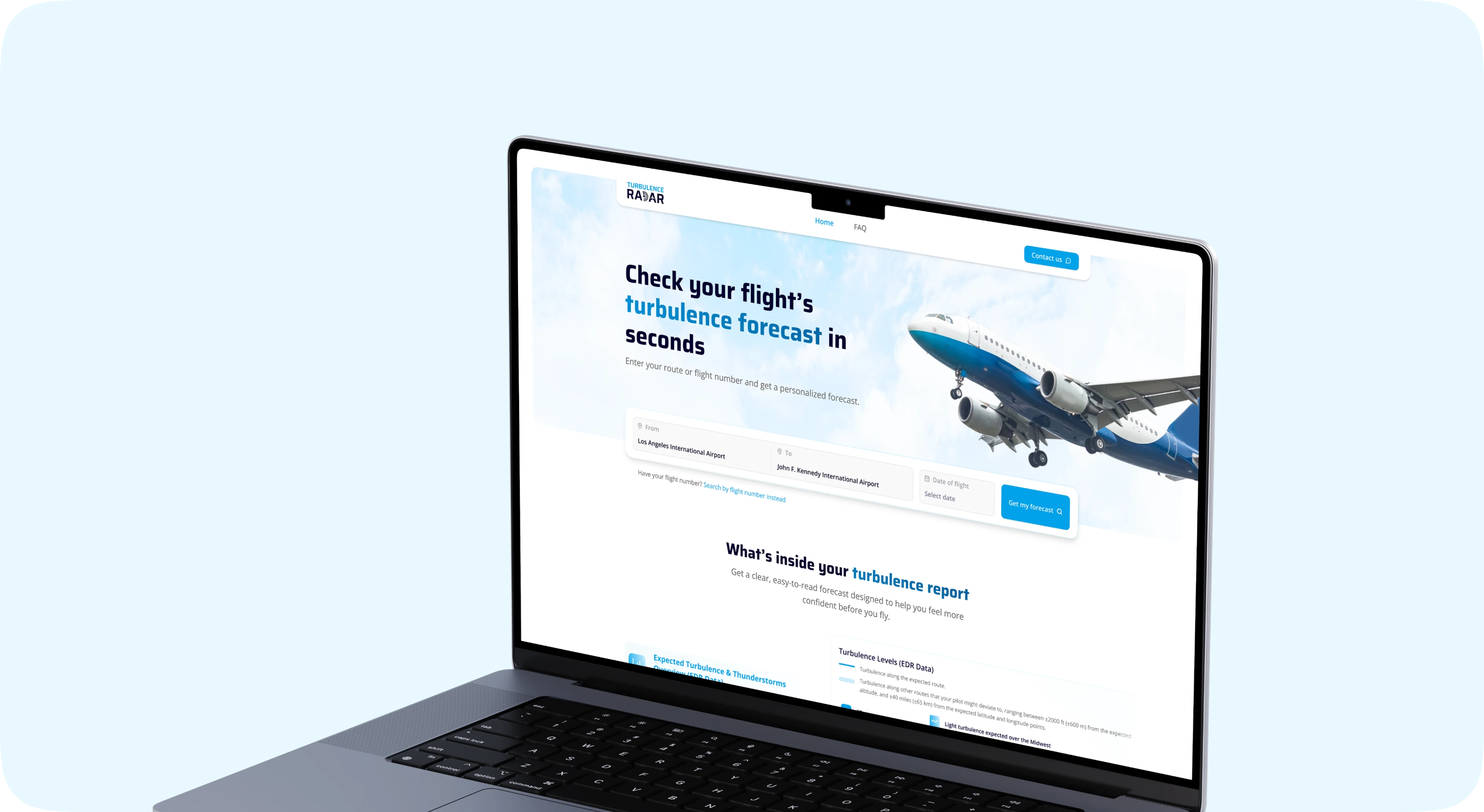 Turbulence Radar project showcase