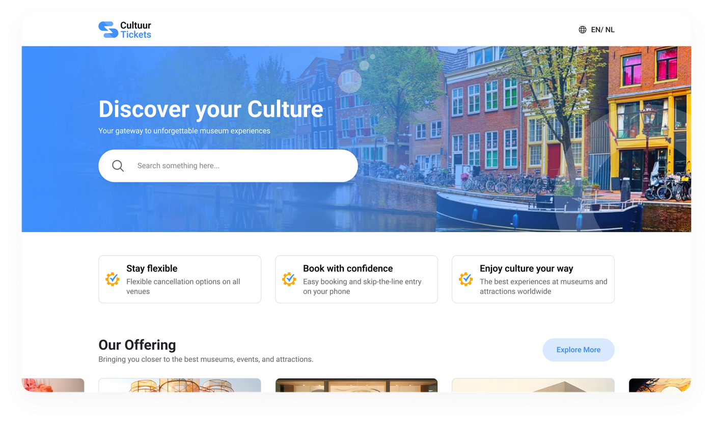 Cultuur Tickets hero image