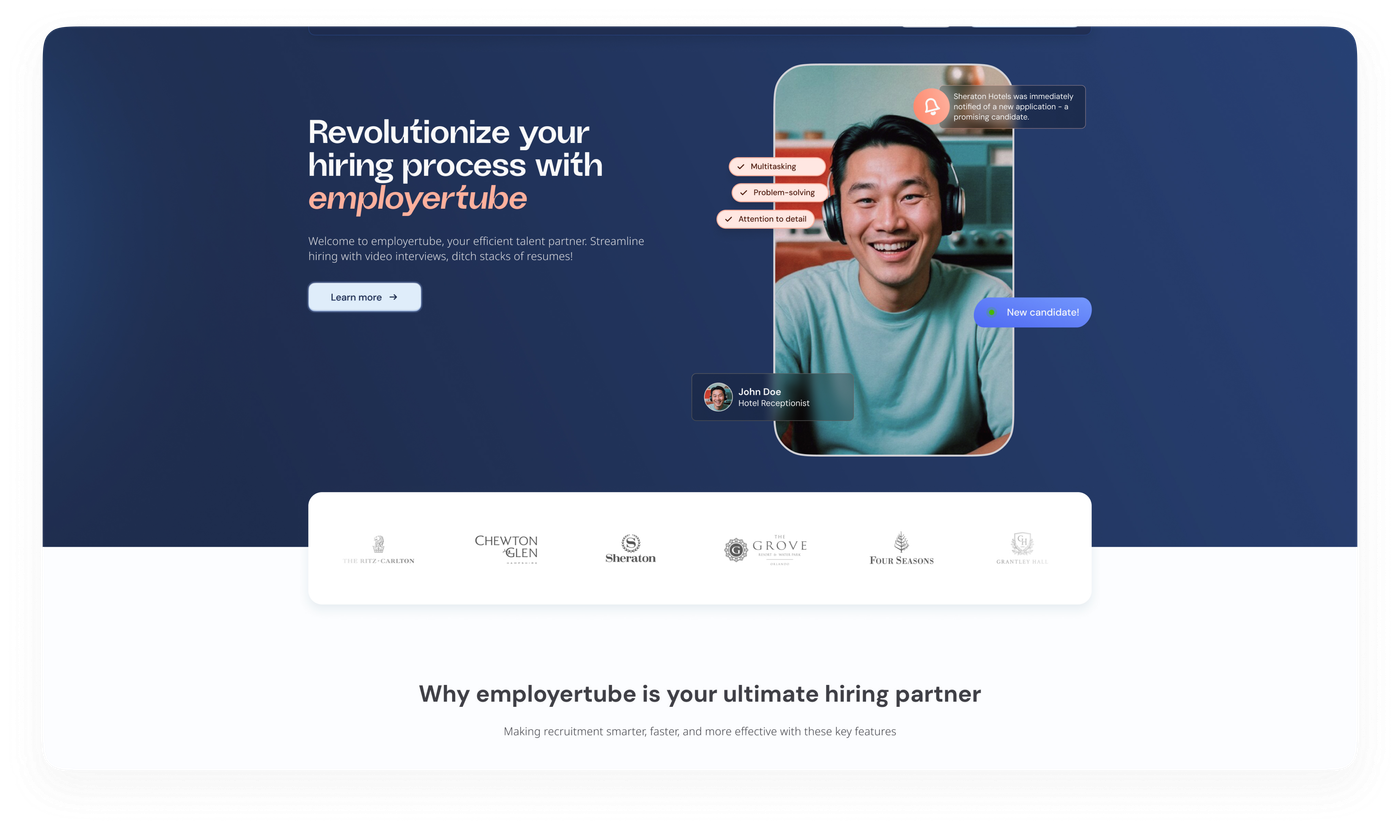 EmployerTube hero image