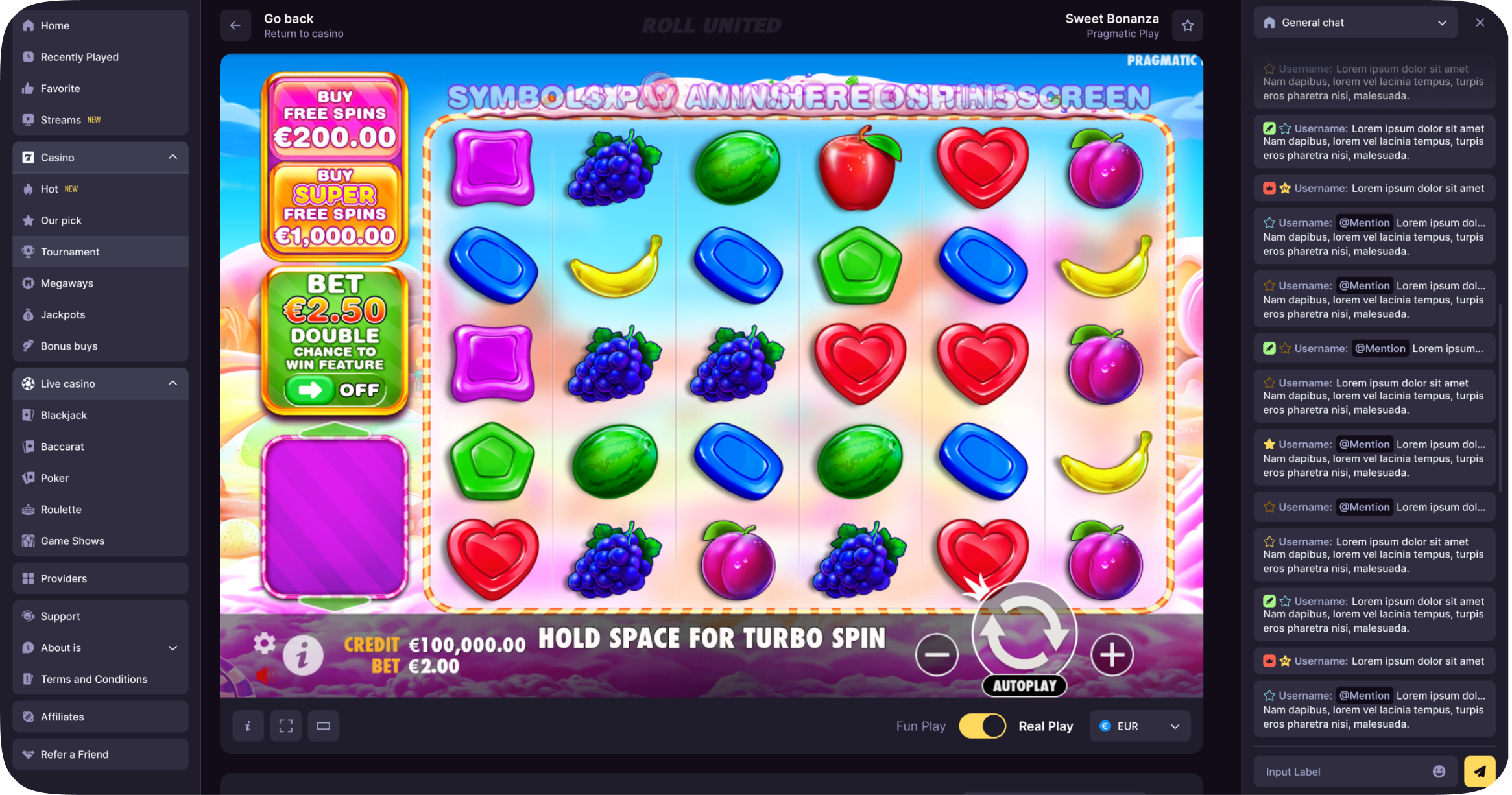 Roll United detail 1