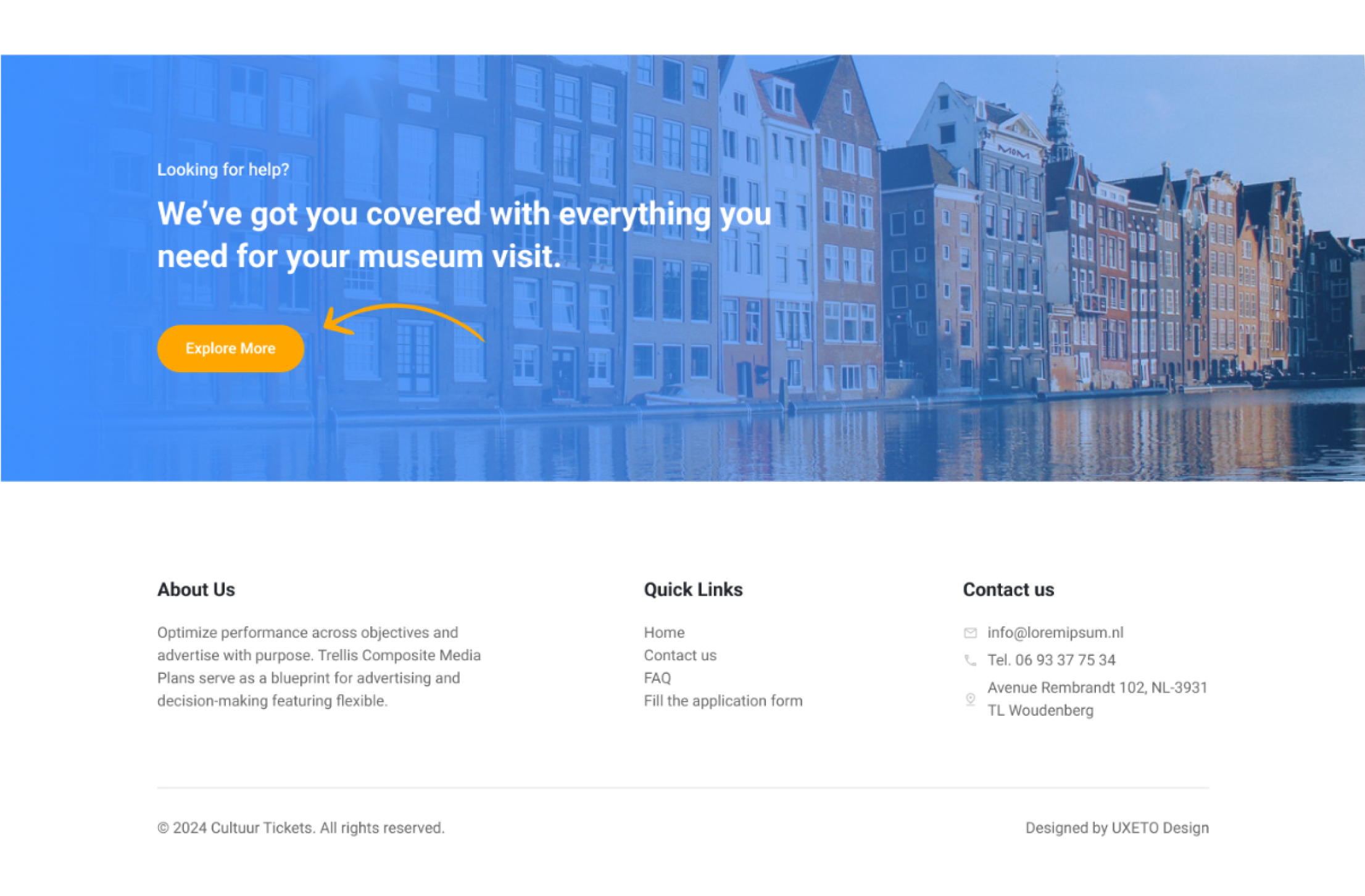 Cultuur Tickets - Project Highlights
