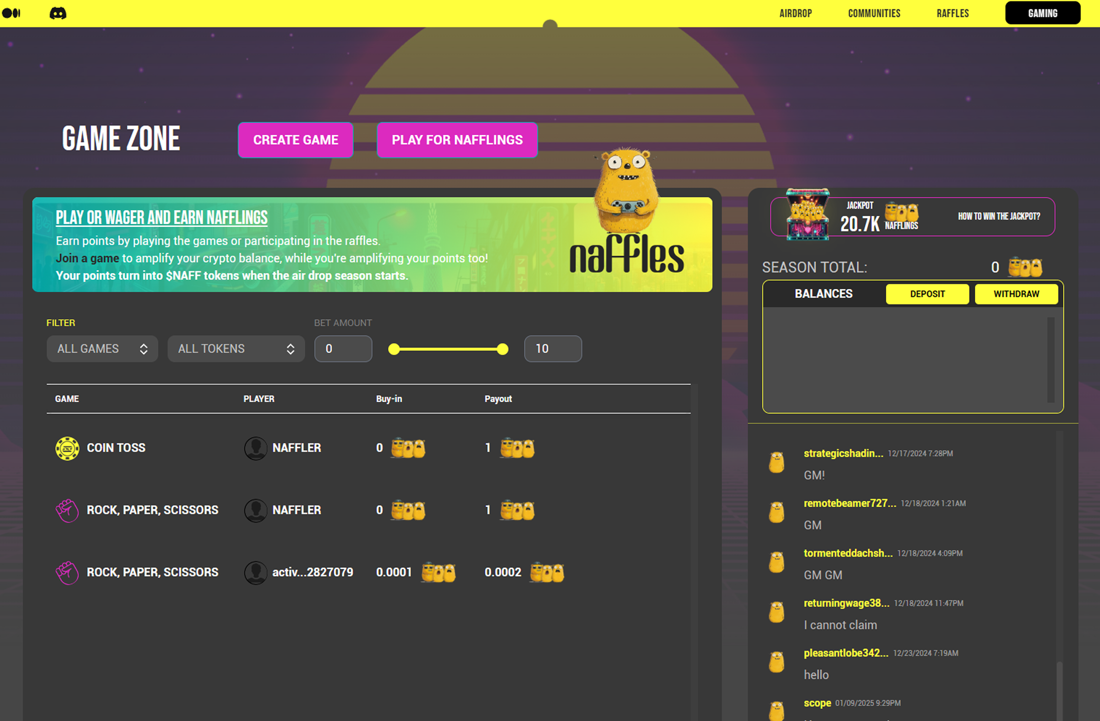 Naffles - Project Highlights