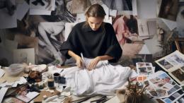 woman designing clothes