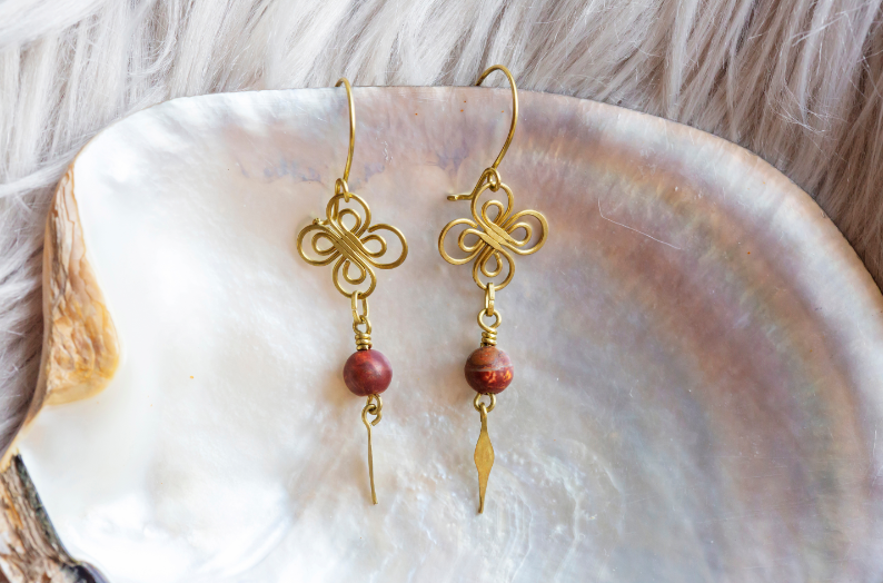wire dangle earrings for DIY jewelry