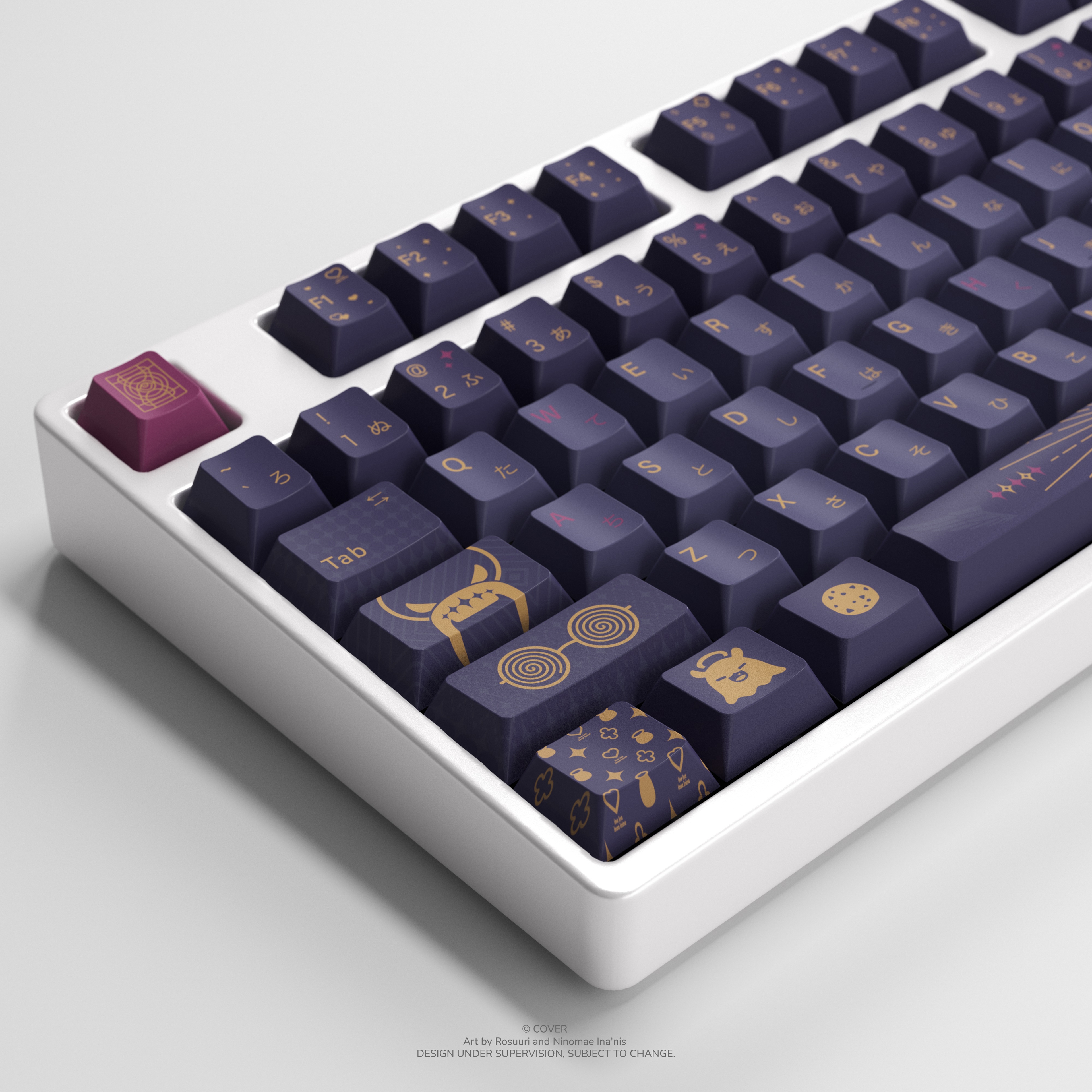 Ninomae Ina’nis Keycap Set and Desk Pad Bundle Product Page