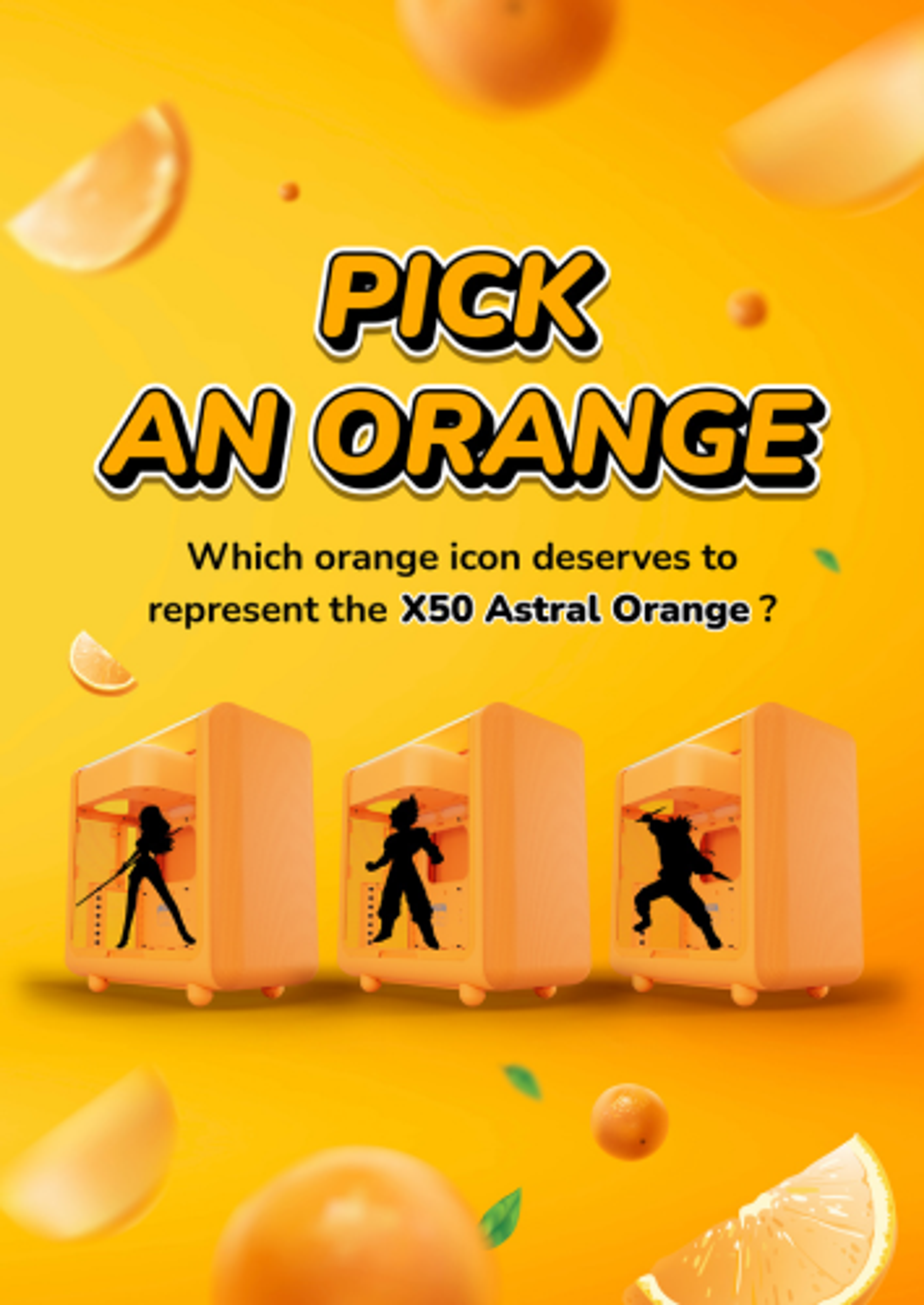 X50 Astral Orange Is Almost Here: Pick an Orange