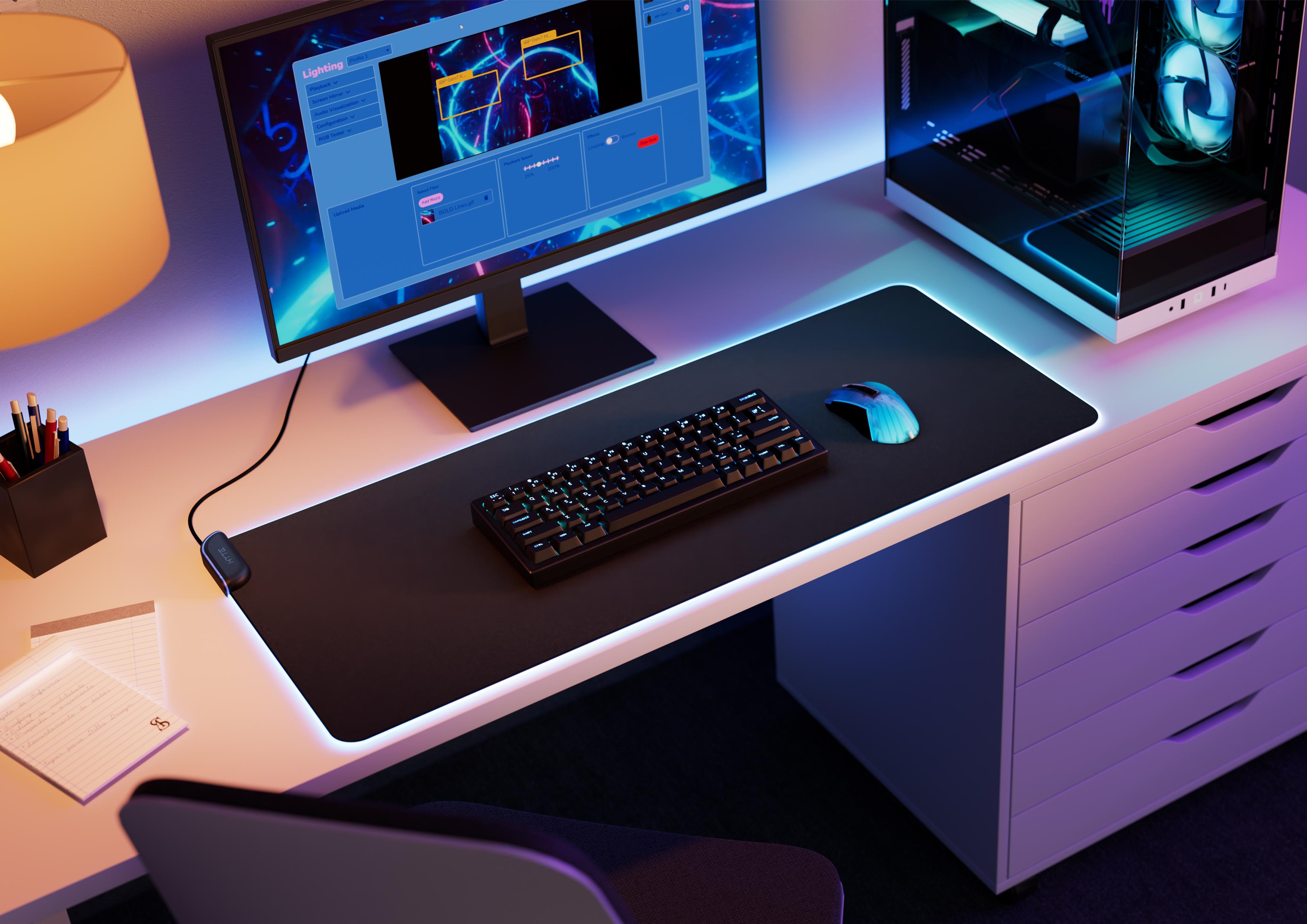 HYTE CNVS - RGB Gaming Mouse Pad