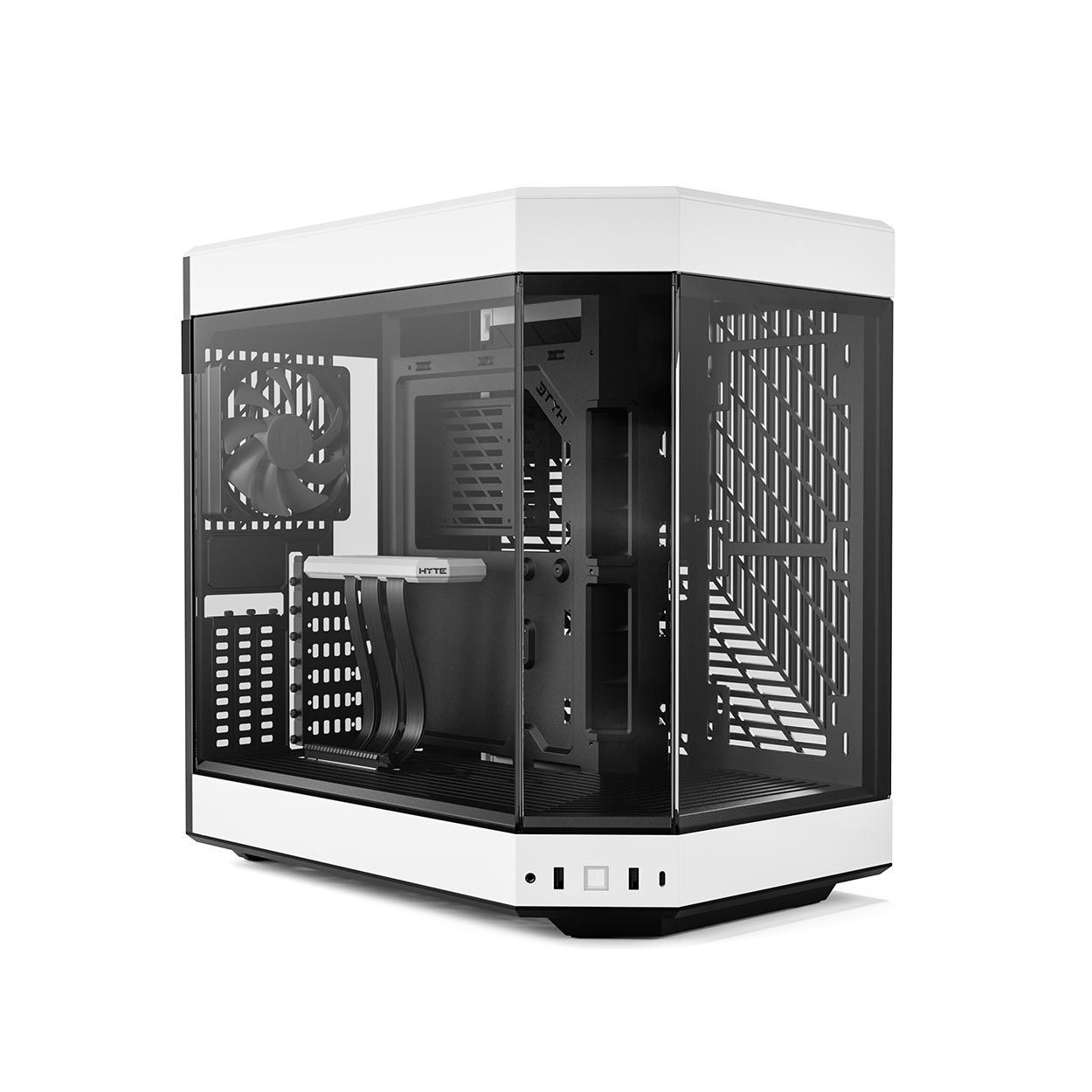 Premium Mid-Tower ATX PC Case - R1 Snow White | HYTE