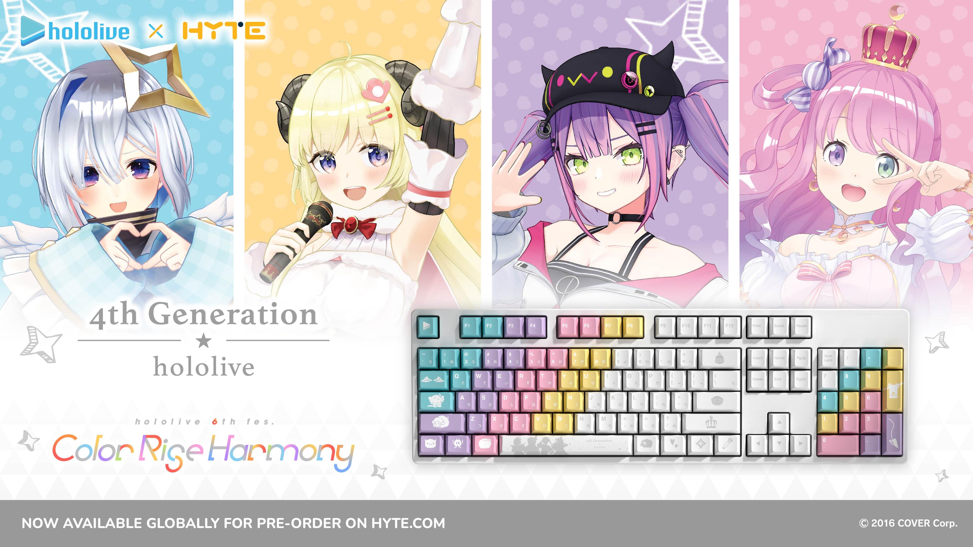 Celebrate hololive's upcoming 6th fes super expo with all-new keycap set from hyte